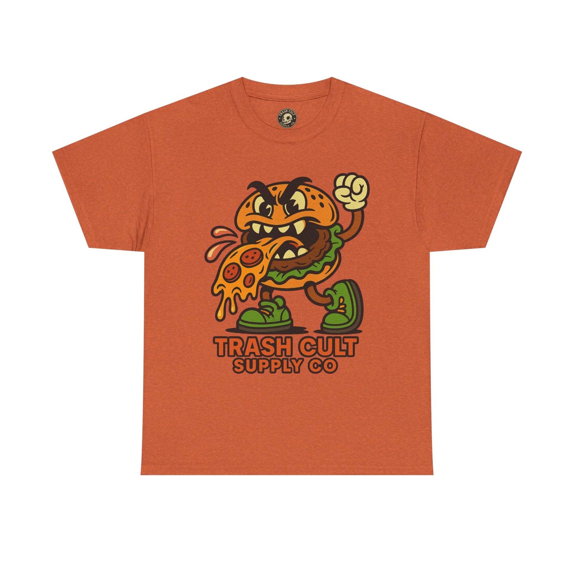 Angry Burger Pizza Spitter Tee – Trash Cult Supply Co | Gildan 5000 Shirt