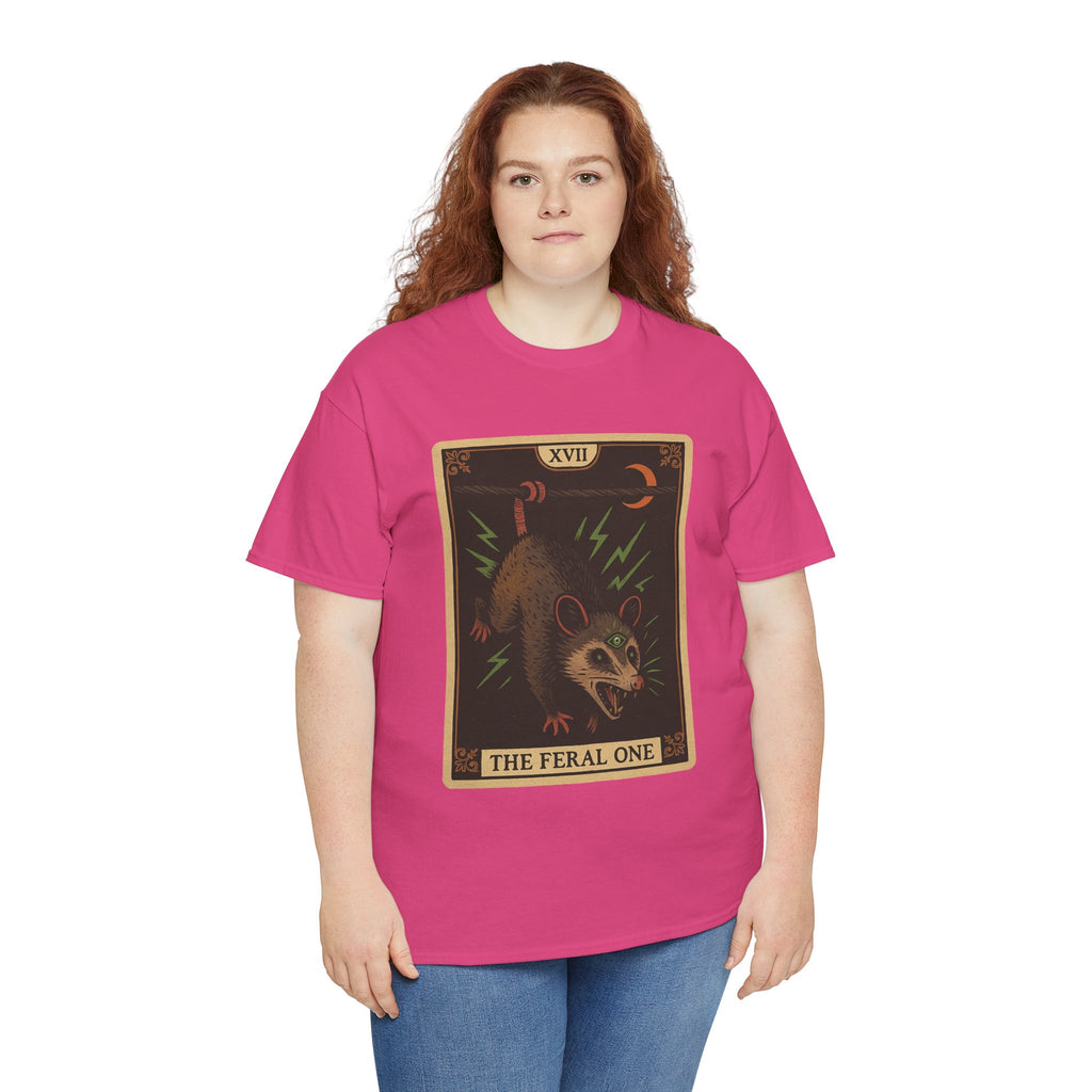 Feral One Graphic Tee - Quirky Unisex T-Shirt, Vintage Inspired, Animal Art, Casual Wear, Gifts for Him/Her