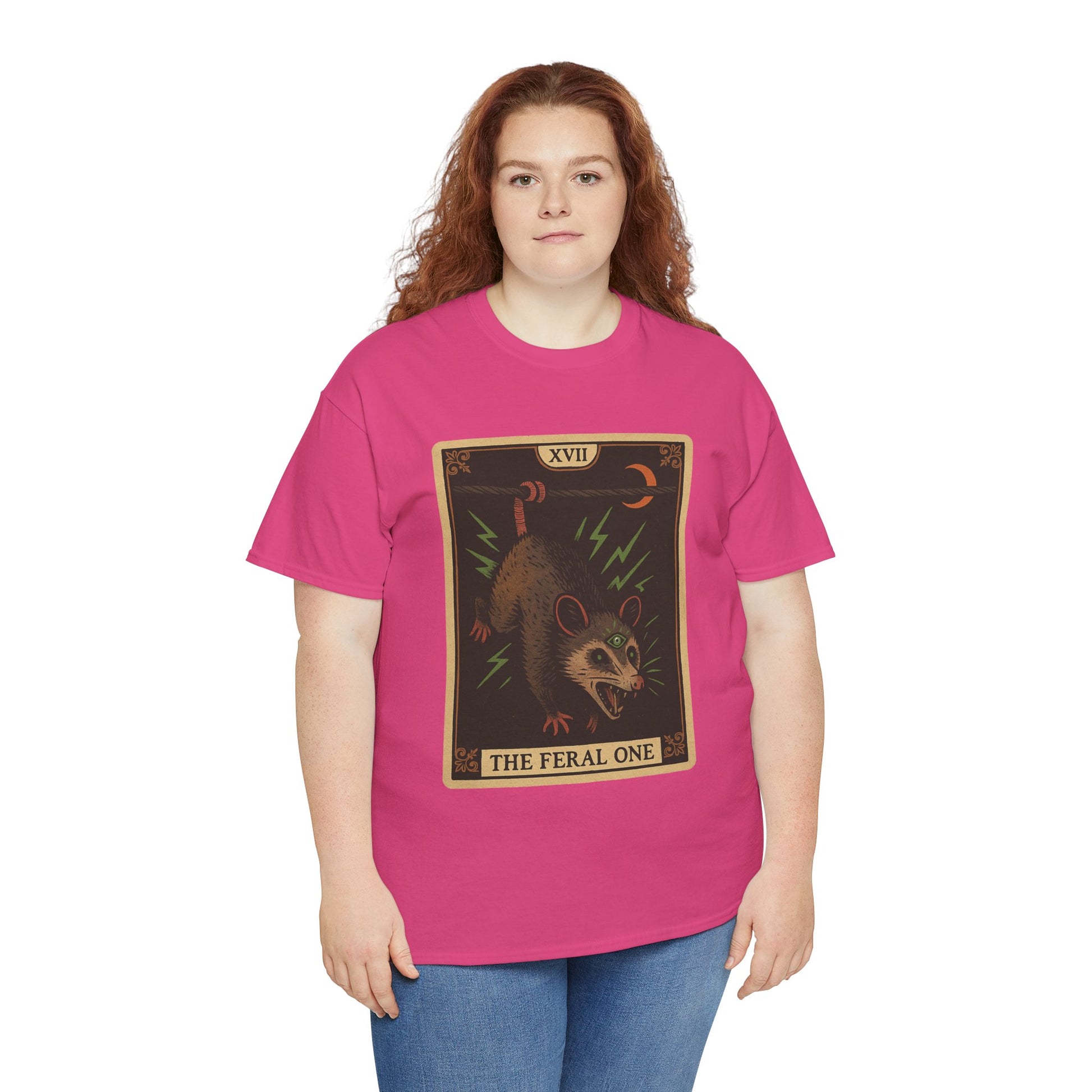 Feral One Graphic Tee - Quirky Unisex T-Shirt, Vintage Inspired, Animal Art, Casual Wear, Gifts for Him/Her