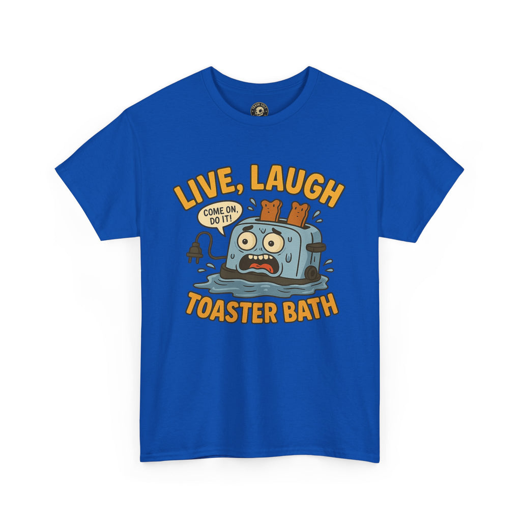 Funny Toaster Bath Tee, Humorous Unisex Shirt, Gift for Friends, Lightweight Cotton Tee, Birthday Party Outfit