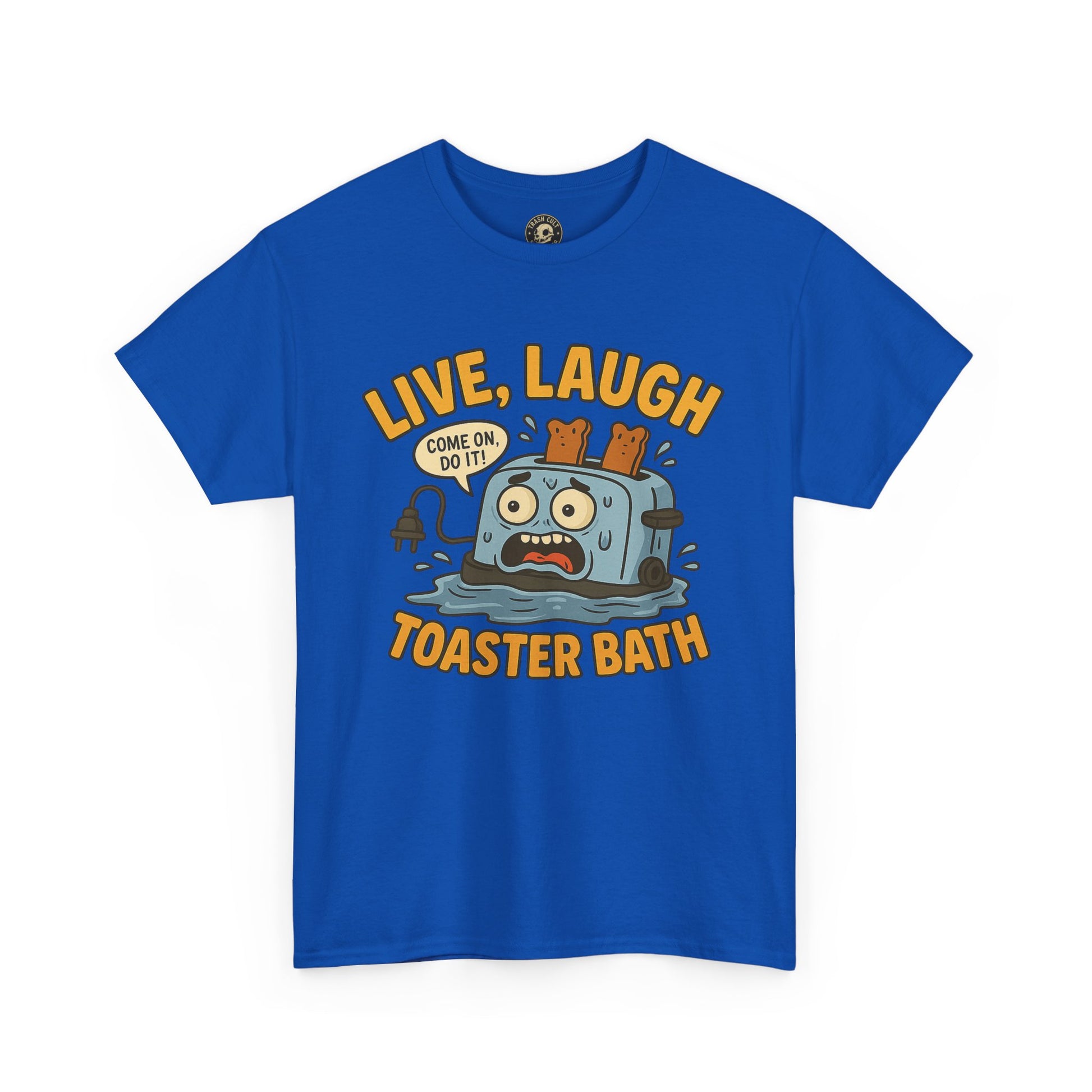 Funny Toaster Bath Tee, Humorous Unisex Shirt, Gift for Friends, Lightweight Cotton Tee, Birthday Party Outfit