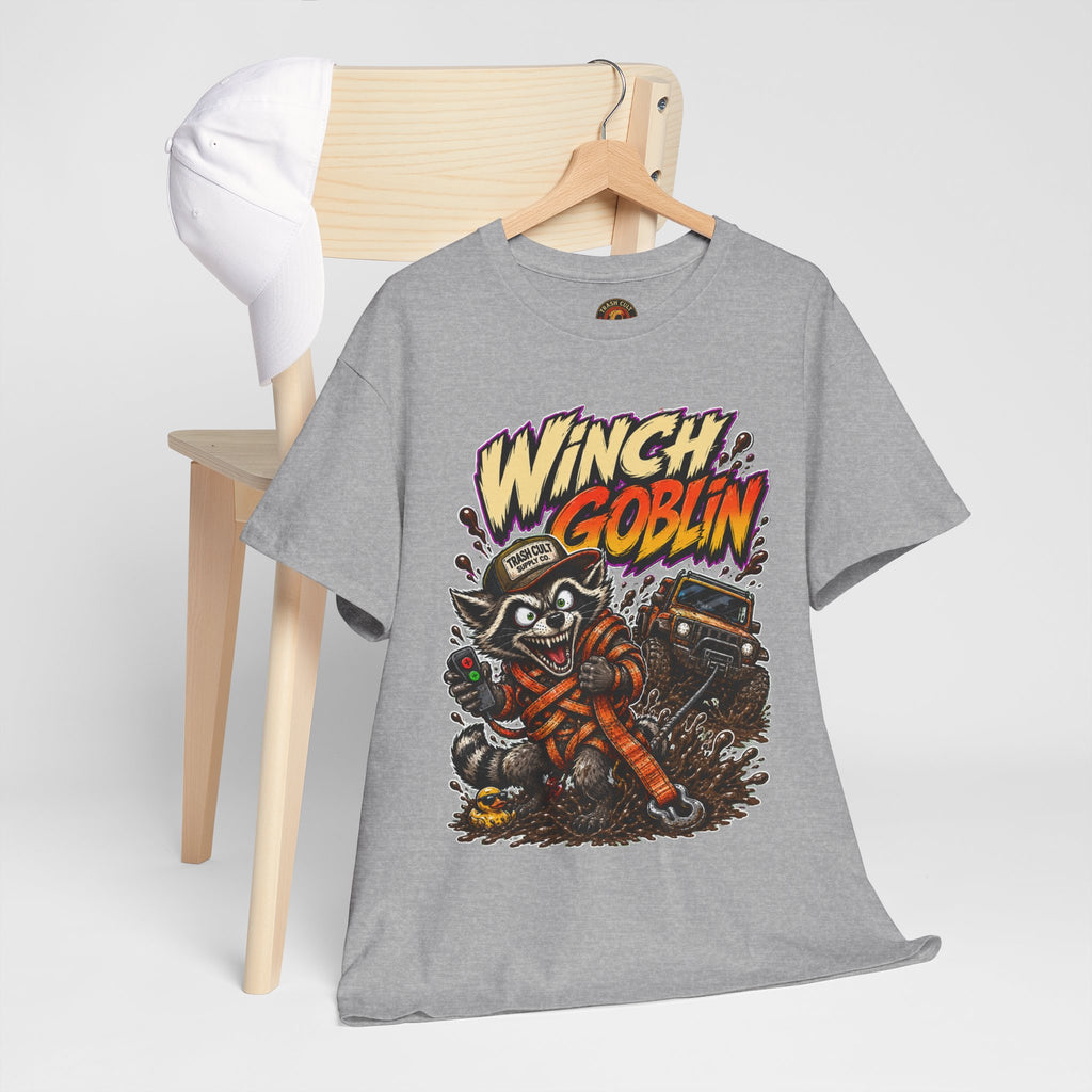 Winch Goblin Tee — Vintage Tow Truck Mechanic Graphic Shirt