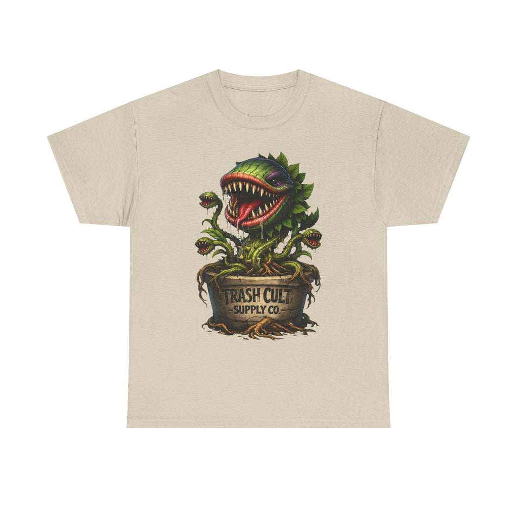Carnivorous Plant Graphic Tee — "Trash Cult Supply Co." Potted Monster Shirt