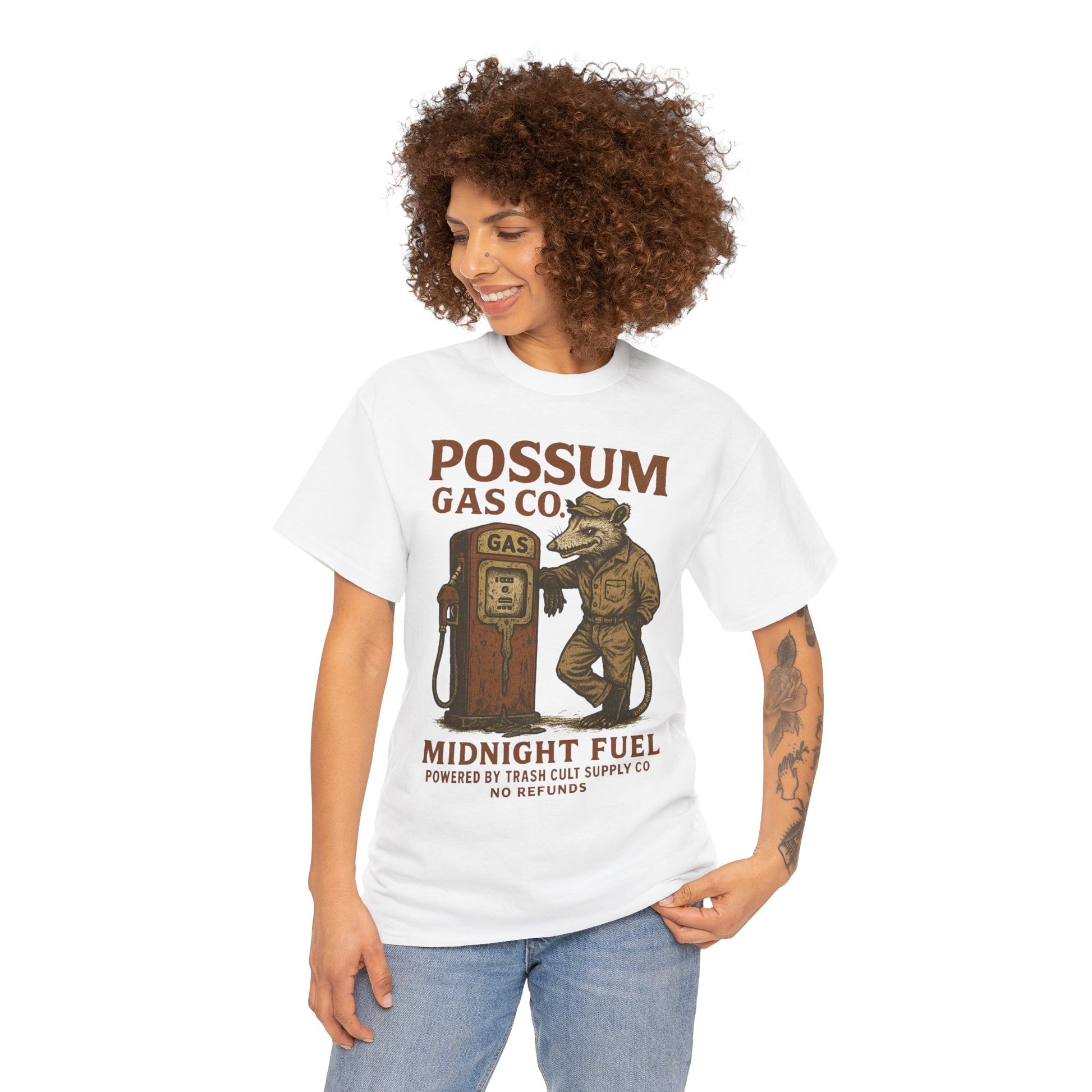Possum Gas Co. Vintage Feral Mechanic Shirt – Trash Cult Supply Co. – Gildan 5000