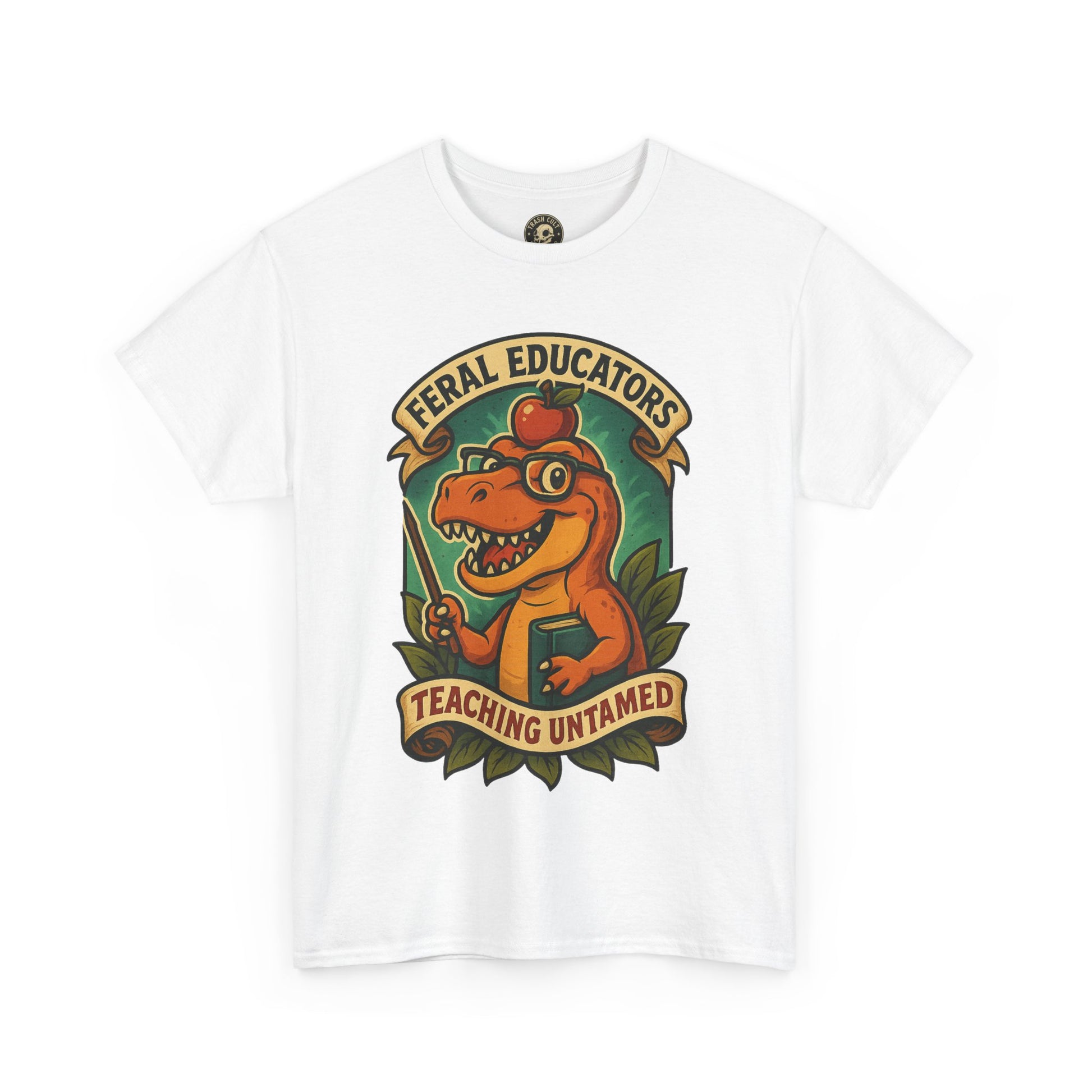 Feral Educators Tee, Fun Teacher Shirt, Unisex Cotton Tee, Gift for Educators, Classroom Apparel, Teacher Appreciation Day