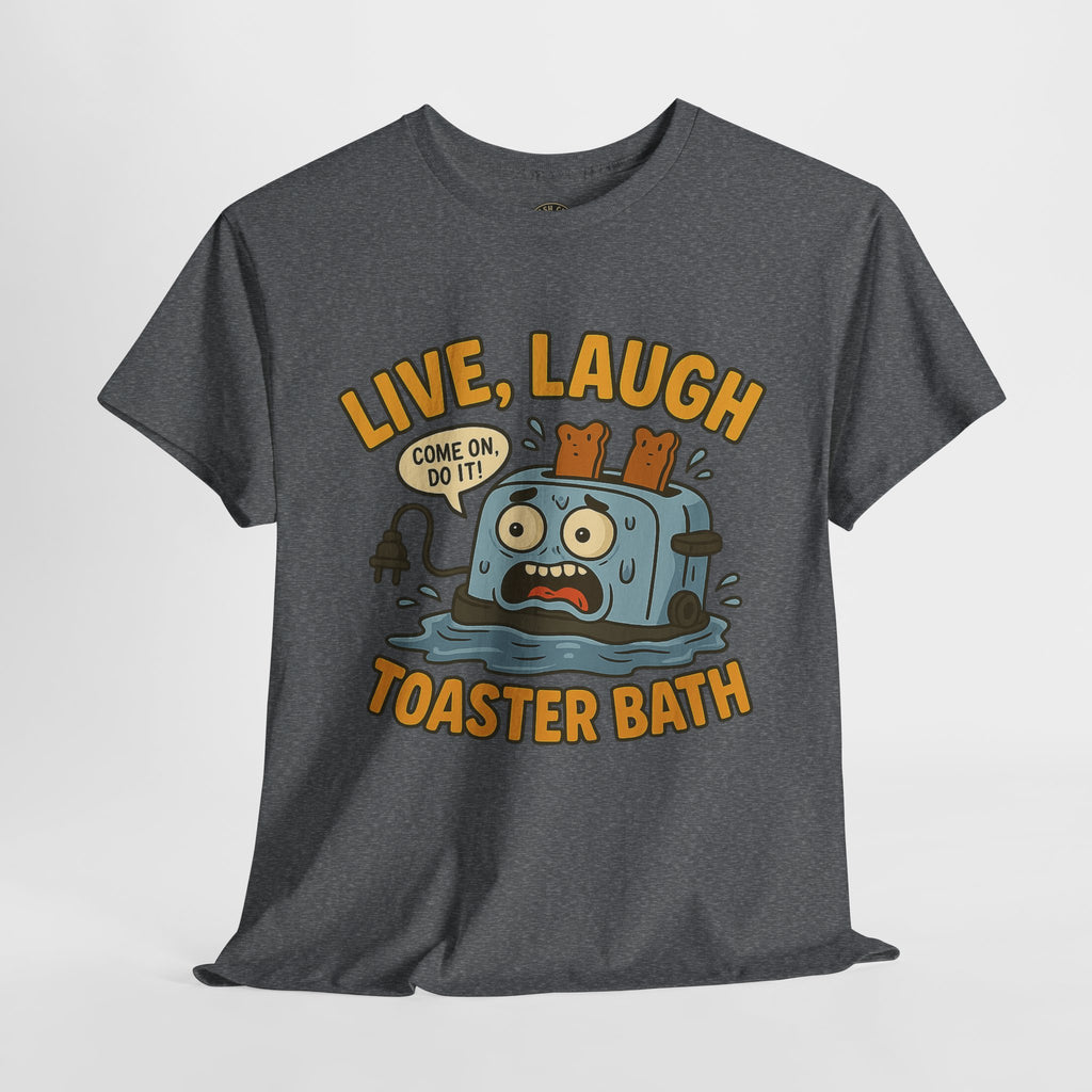 Funny Toaster Bath Tee, Humorous Unisex Shirt, Gift for Friends, Lightweight Cotton Tee, Birthday Party Outfit