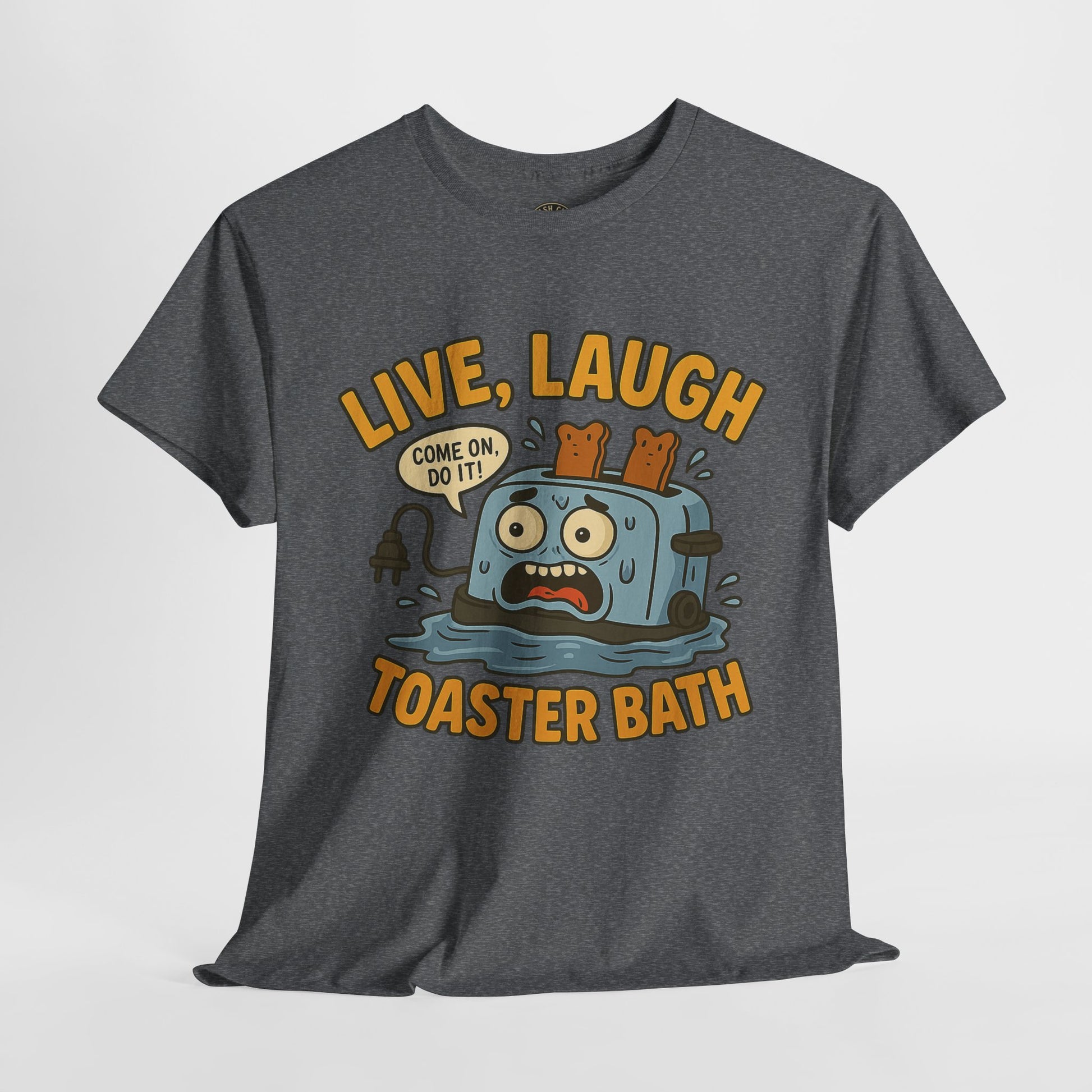 Funny Toaster Bath Tee, Humorous Unisex Shirt, Gift for Friends, Lightweight Cotton Tee, Birthday Party Outfit