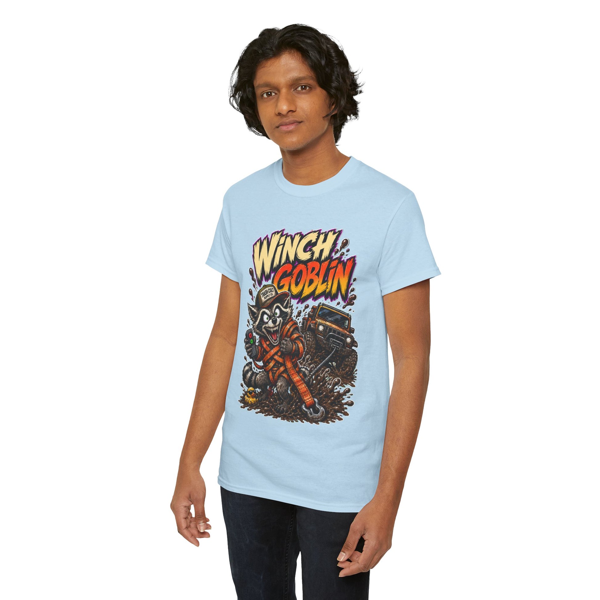 Winch Goblin Tee — Vintage Tow Truck Mechanic Graphic Shirt