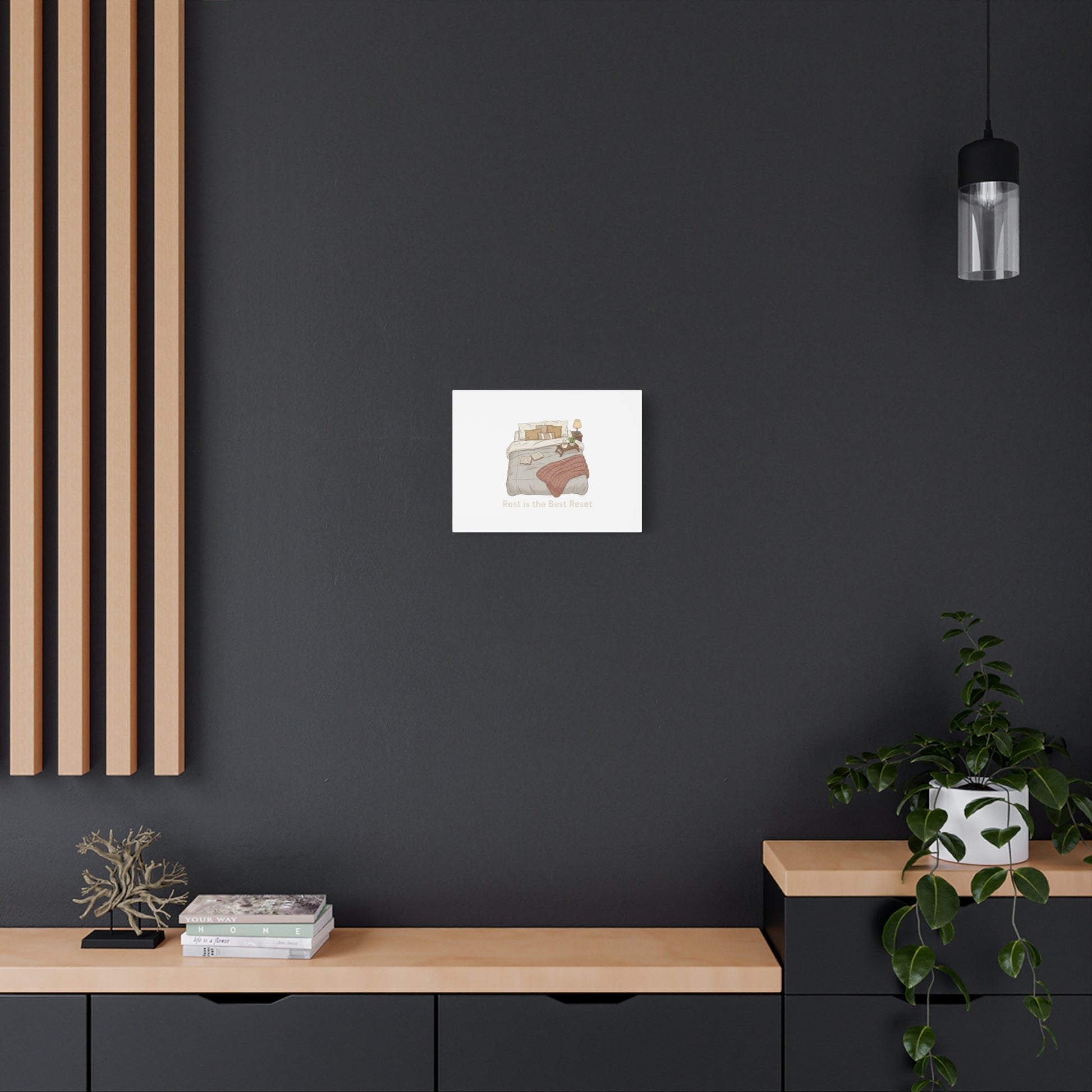 Rest is the Best Reset Canvas | sleepy humor, restful vibes