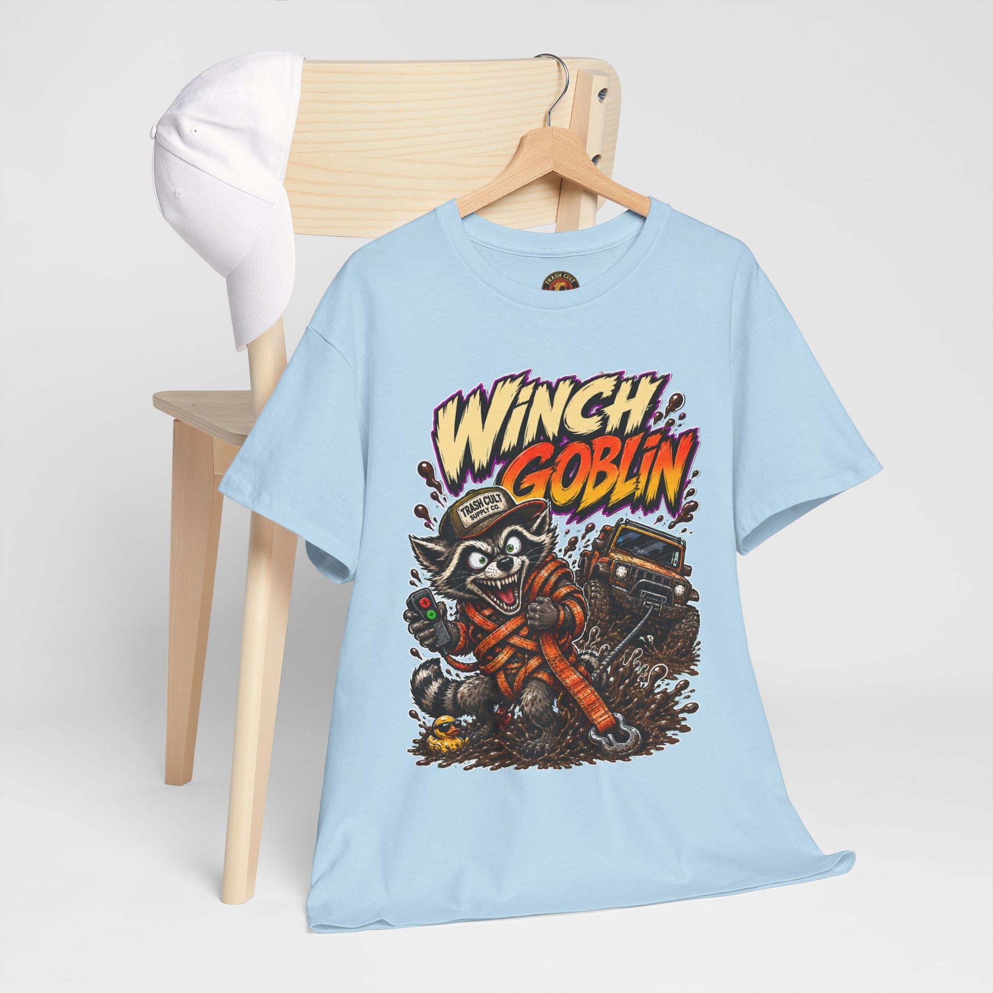 Winch Goblin Tee — Vintage Tow Truck Mechanic Graphic Shirt