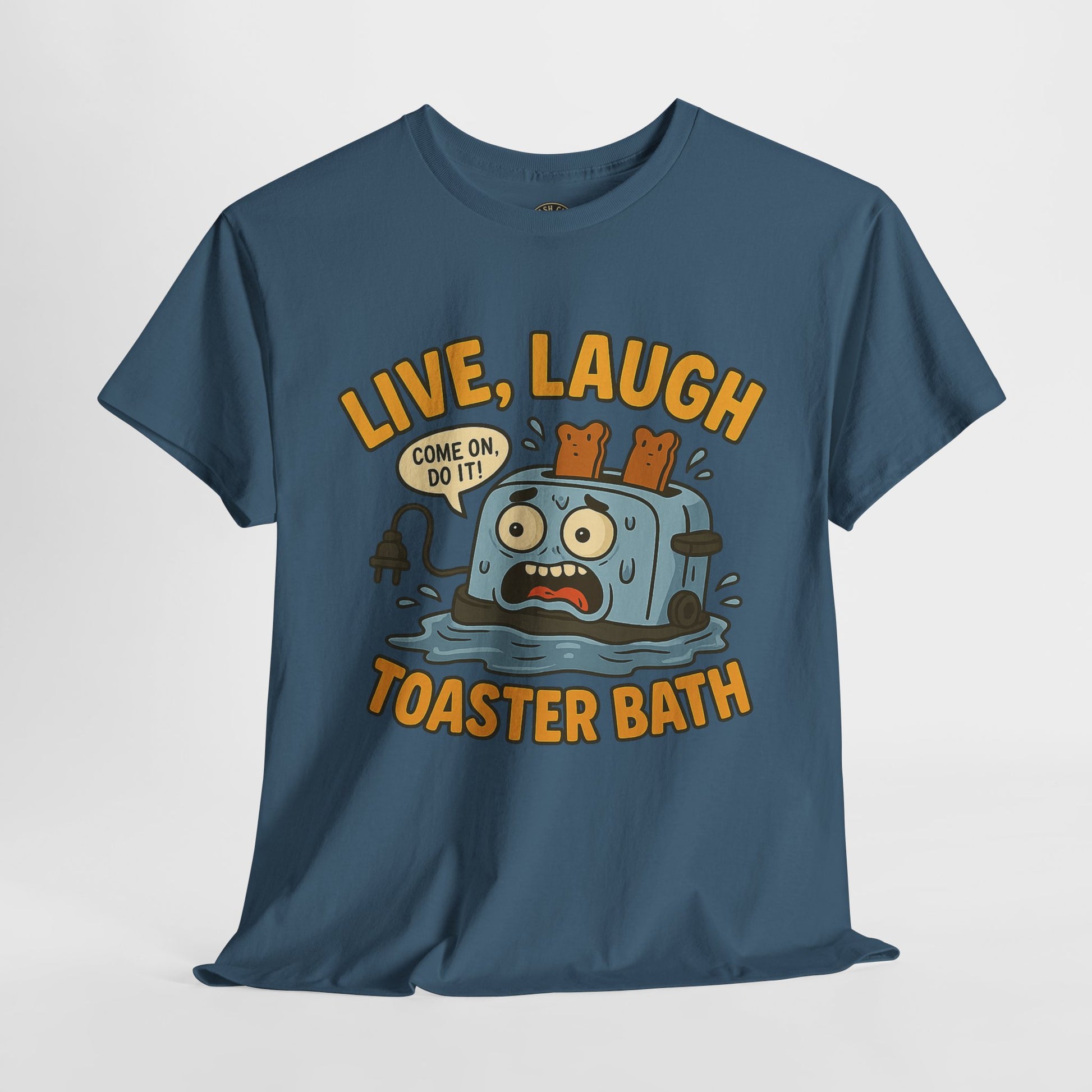 Funny Toaster Bath Tee, Humorous Unisex Shirt, Gift for Friends, Lightweight Cotton Tee, Birthday Party Outfit