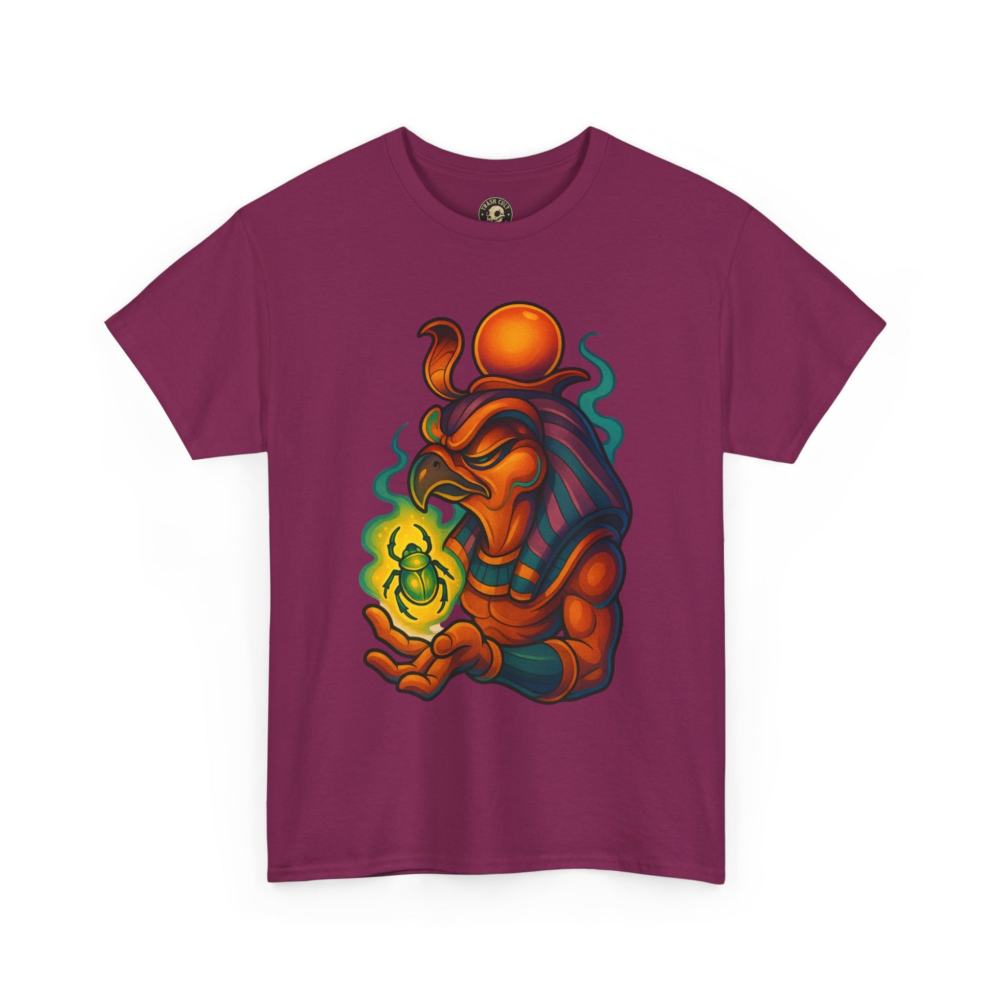 Mystical Guardian Unisex Heavy Cotton Tee, Graphic T-Shirt, Bohemian Style, Unique Fashion, Gift for Fans, Statement Tee