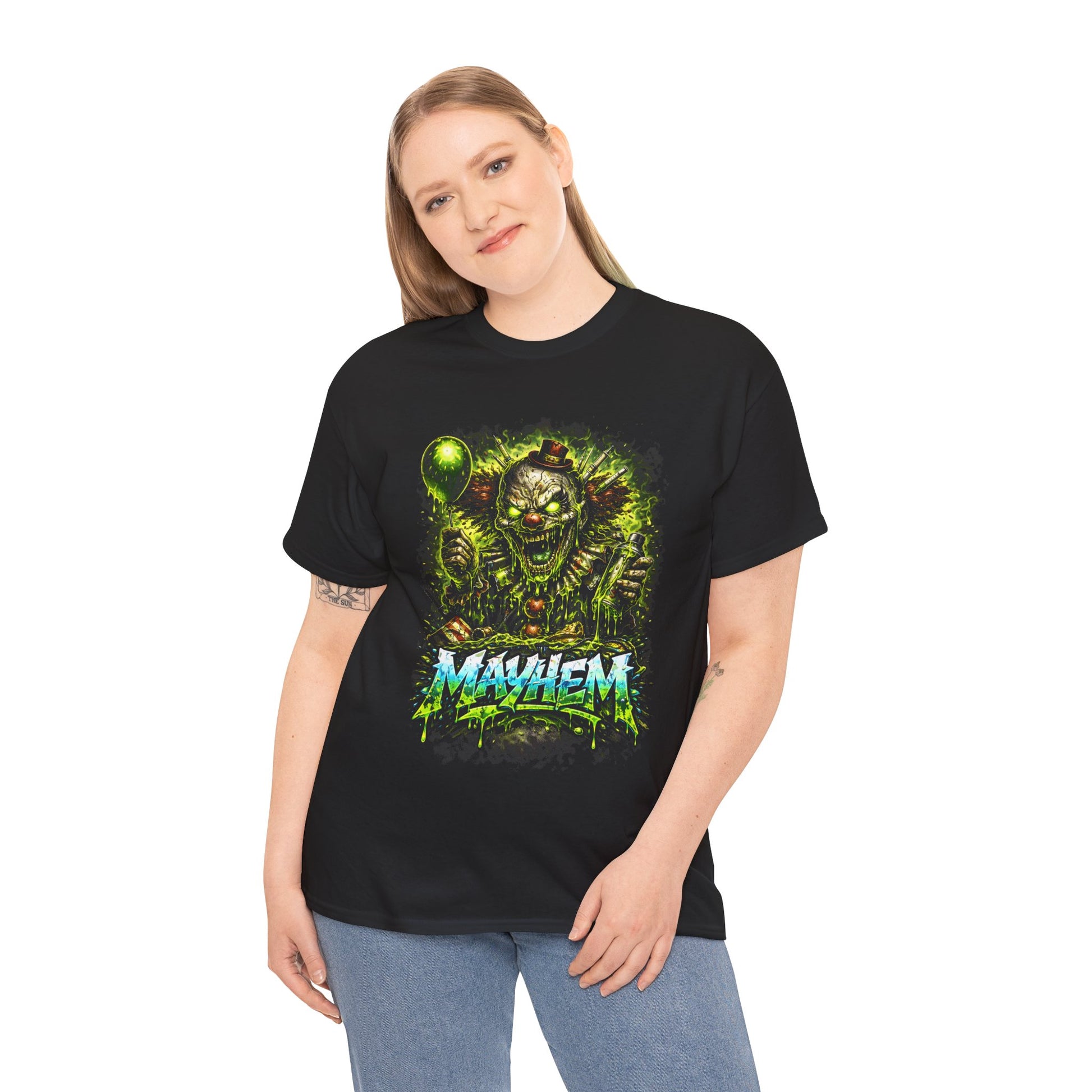 Horror Clown "Mayhem" Graphic Tee