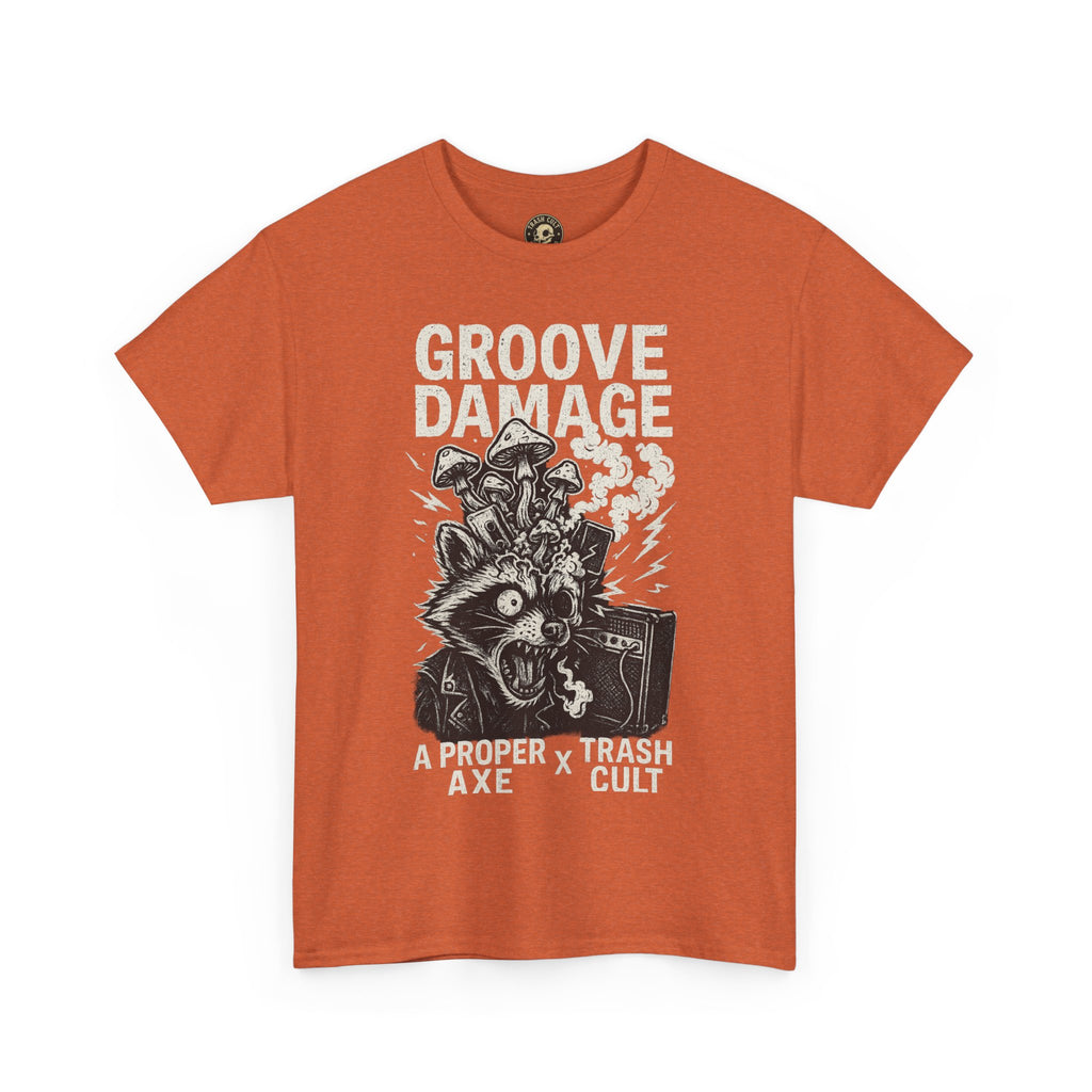 Groove Damage T-Shirt – A Proper Axe x Trash Cult Collab – Stoner Groove Punk Shirt