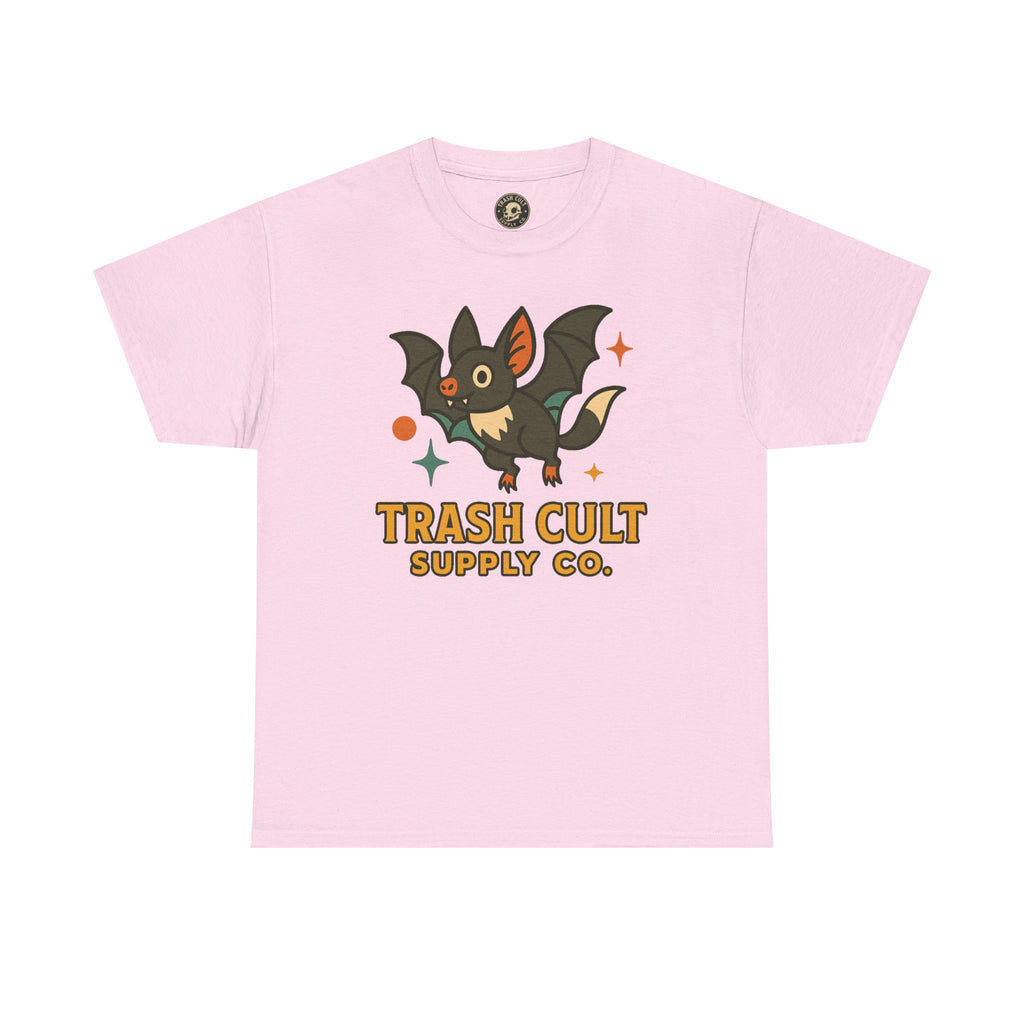 Trash Cult Supply Co. Unisex Heavy Cotton Tee - Fun Graphic Tee for Casual Wear, Perfect Gift for Bat Lovers, Halloween T-Shirt, [...]