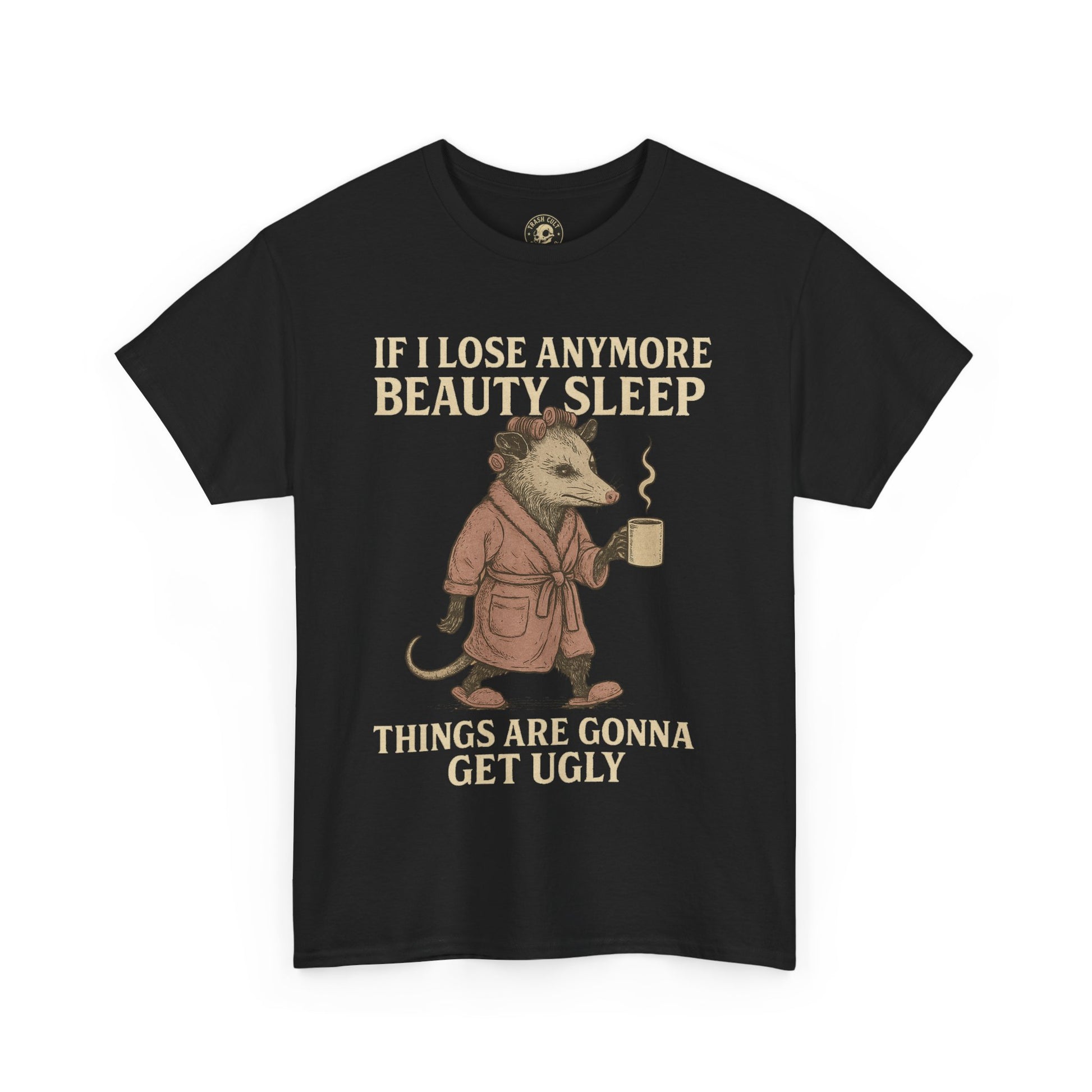 Funny Unisex Heavy Cotton Tee - "If I Lose Anymore Beauty Sleep, Things Are Gonna Get Ugly" - Gift, Sleepwear, Humor, Casual Wear, [...]