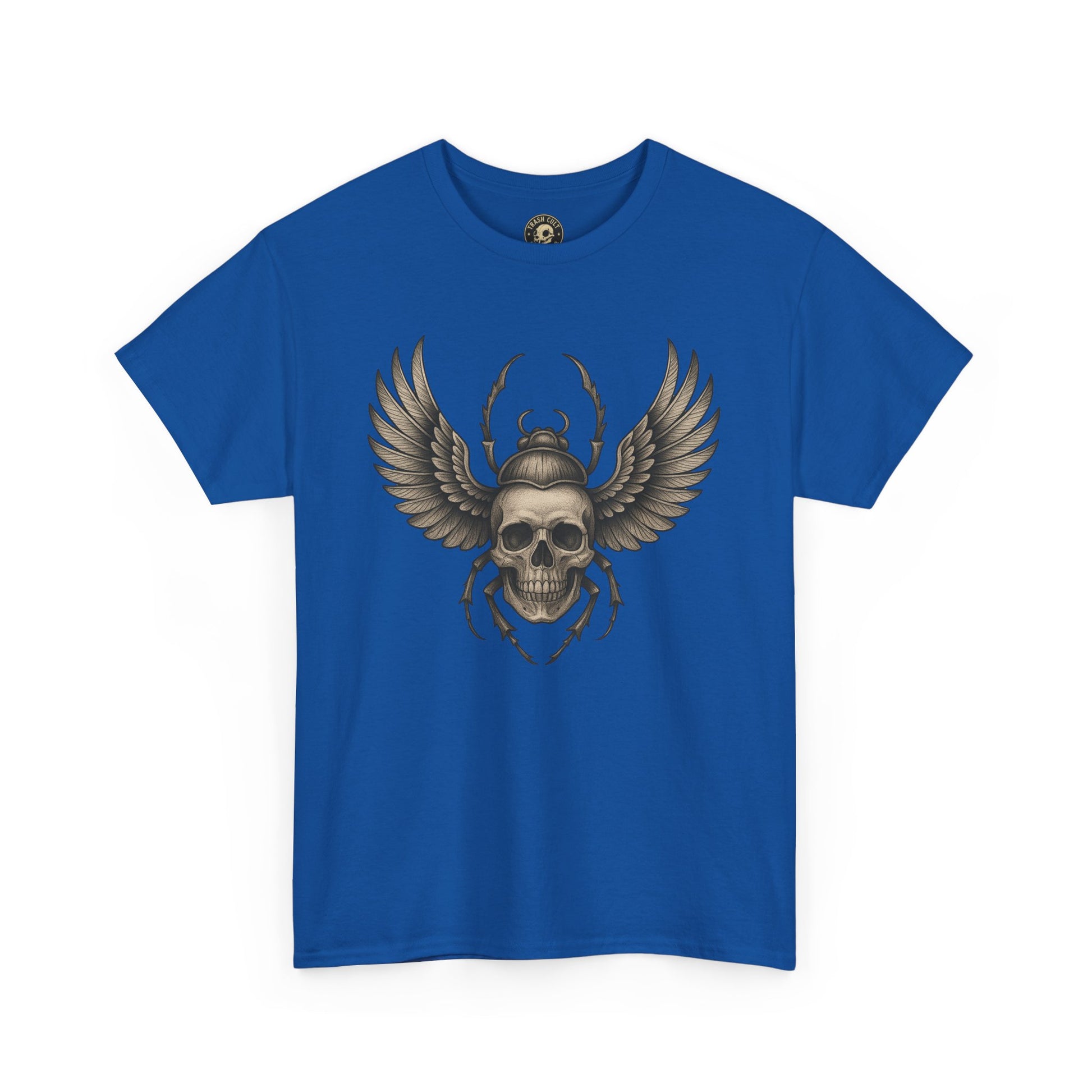 Winged Skull Scarab Shirt – Dark Gothic Beetle Graphic Tee – Gildan 5000 Unisex