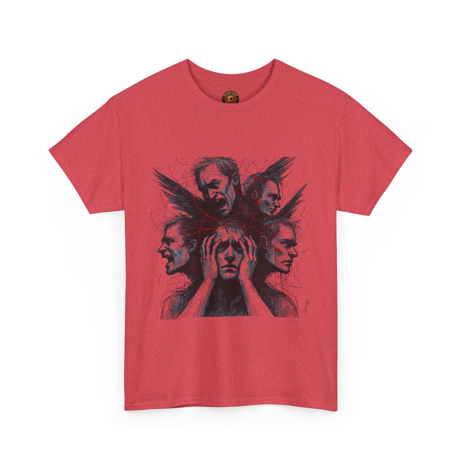 Xian Allen x Trash Cult Shirt – “Loud Inside My Head” | Dark Illustrative Art Tee