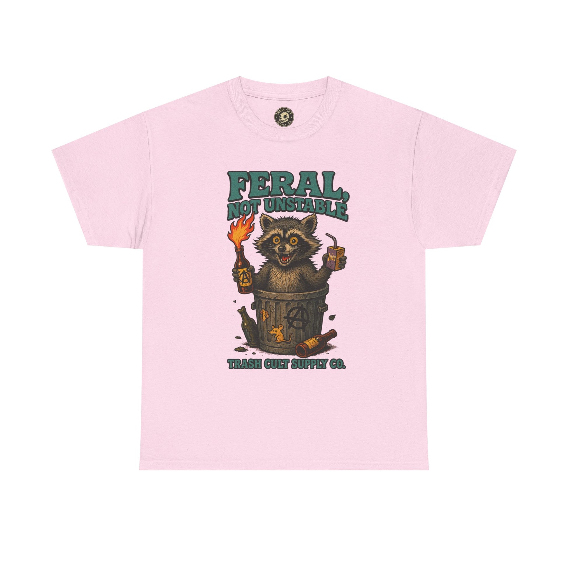 Feral Not Unstable Tee, Streetwear Tee, Graphic Shirt, Funny T-Shirt, Humor Clothing, Unique Gift