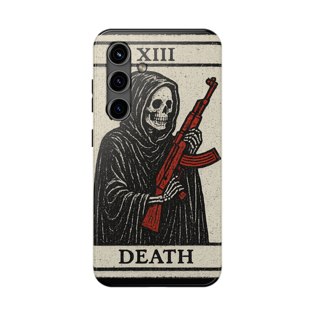 Grim Reaper Phone Case, Tough Phone Case for Gamers, Unique Smartphone Accessories, Halloween Decor, Death-Inspired Gift
