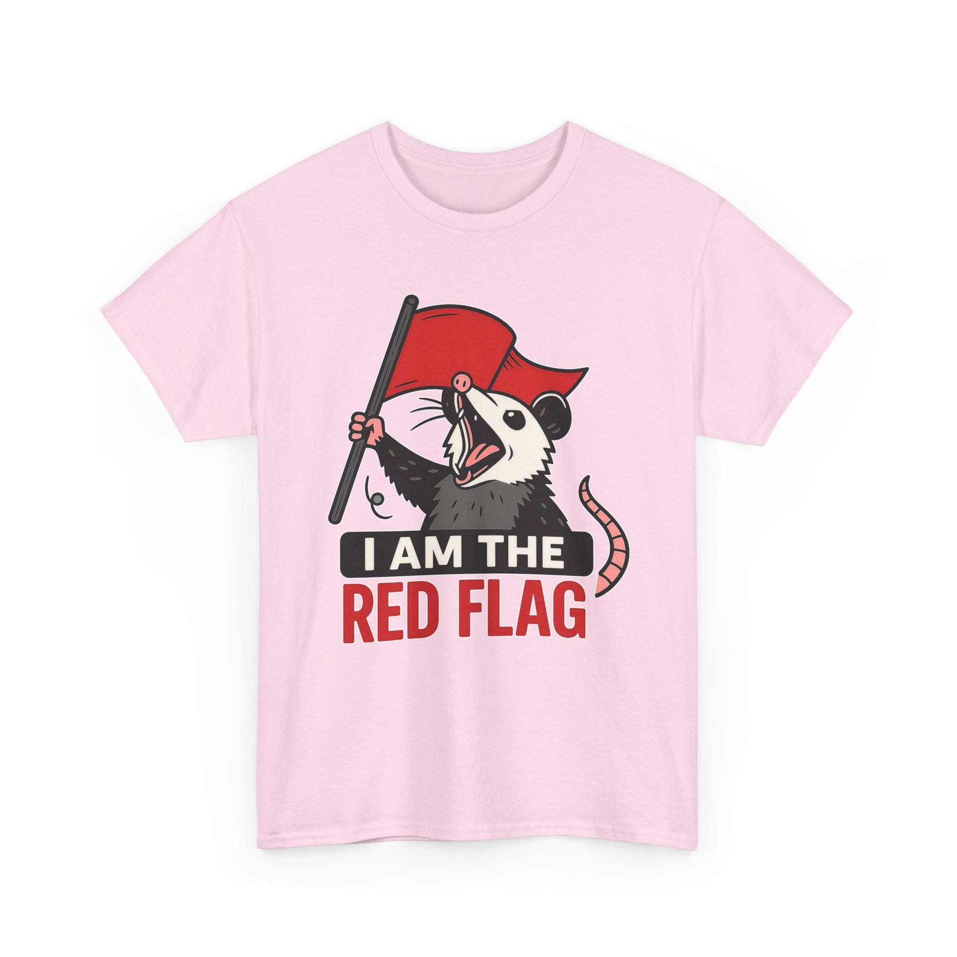 T-Shirt — "I Am The Red Flag" Possum Graphic Tee