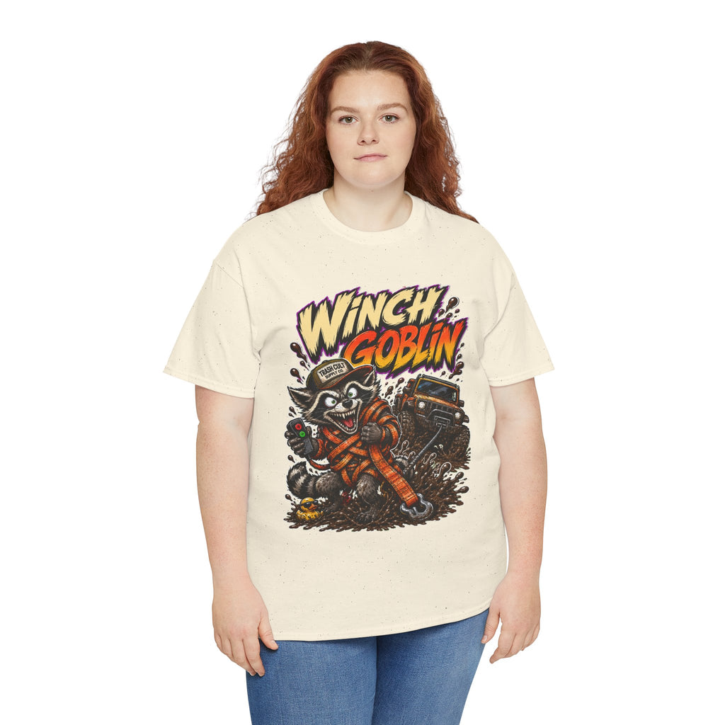 Winch Goblin Tee — Vintage Tow Truck Mechanic Graphic Shirt