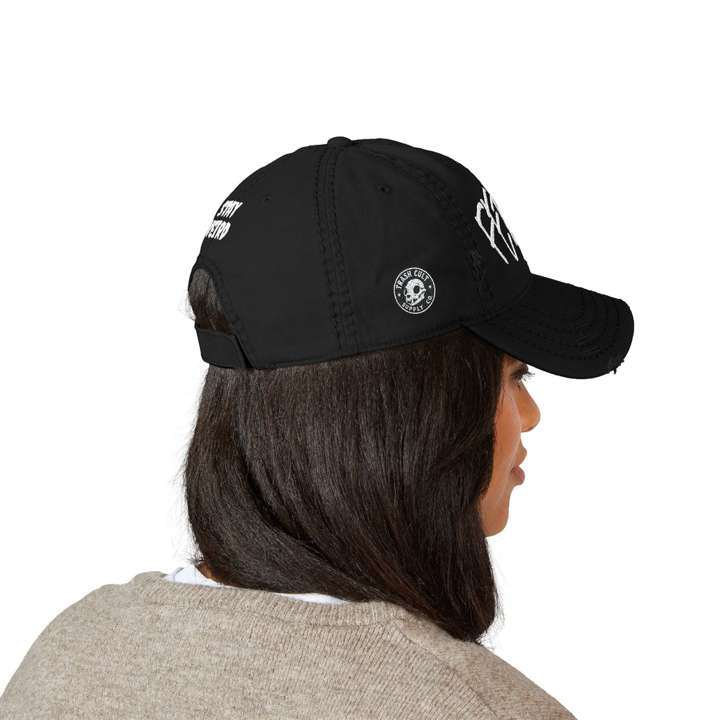 FERAL Distressed Dad Hat – Stay Weird Vintage Cap