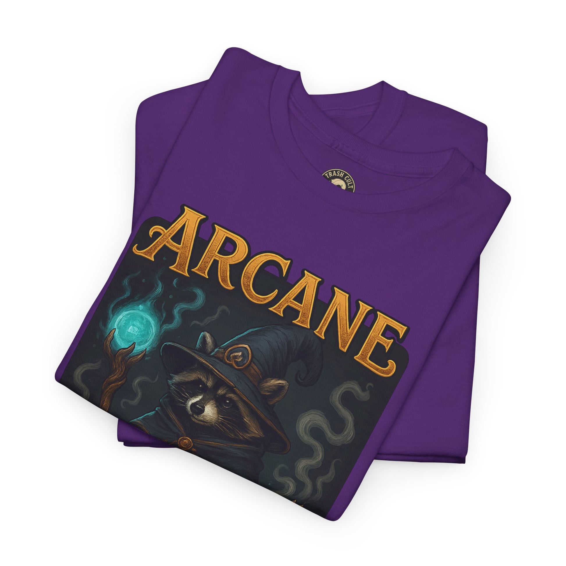Arcane Trash Cult Unisex Heavy Cotton Tee, Cult Merchandise, Witchy Style, Halloween Tee, Casual Everyday Wear