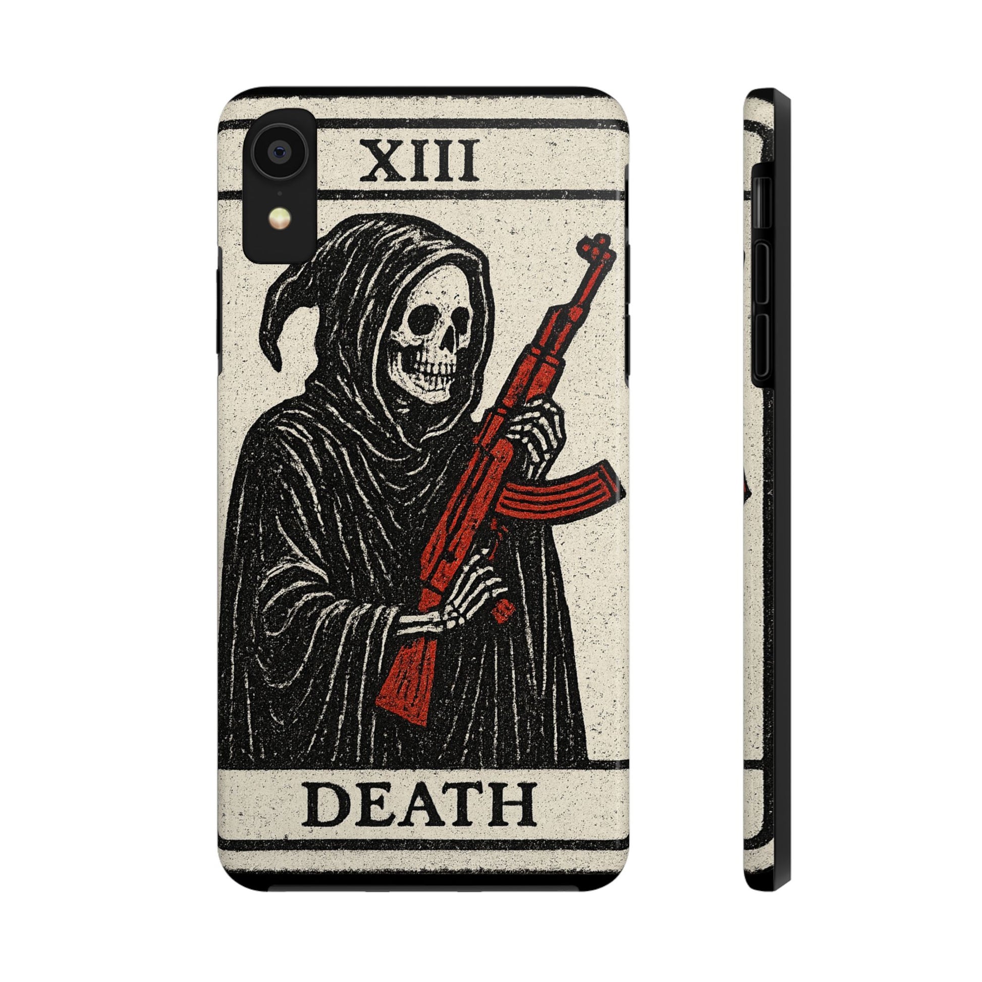 Grim Reaper Phone Case, Tough Phone Case for Gamers, Unique Smartphone Accessories, Halloween Decor, Death-Inspired Gift