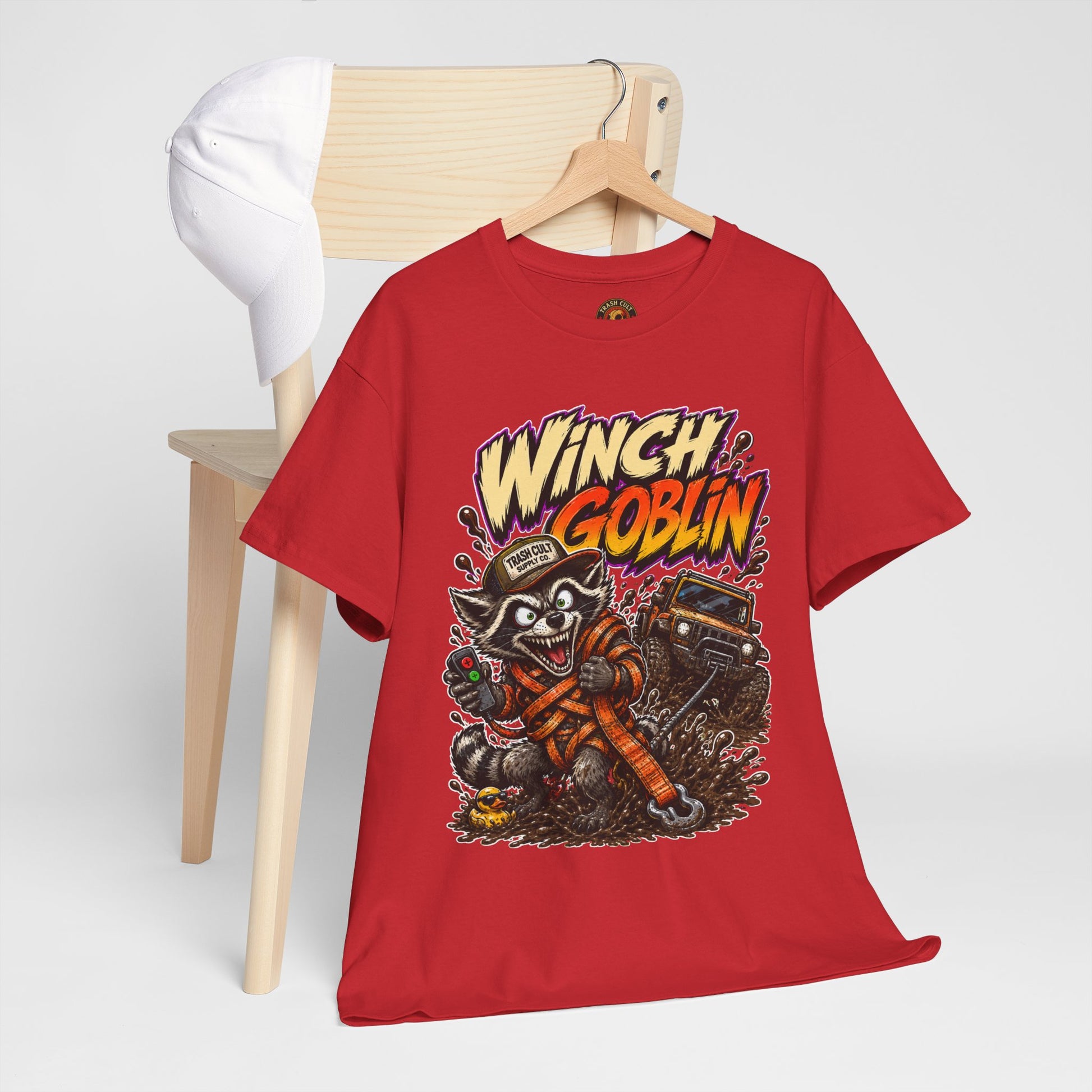 Winch Goblin Tee — Vintage Tow Truck Mechanic Graphic Shirt