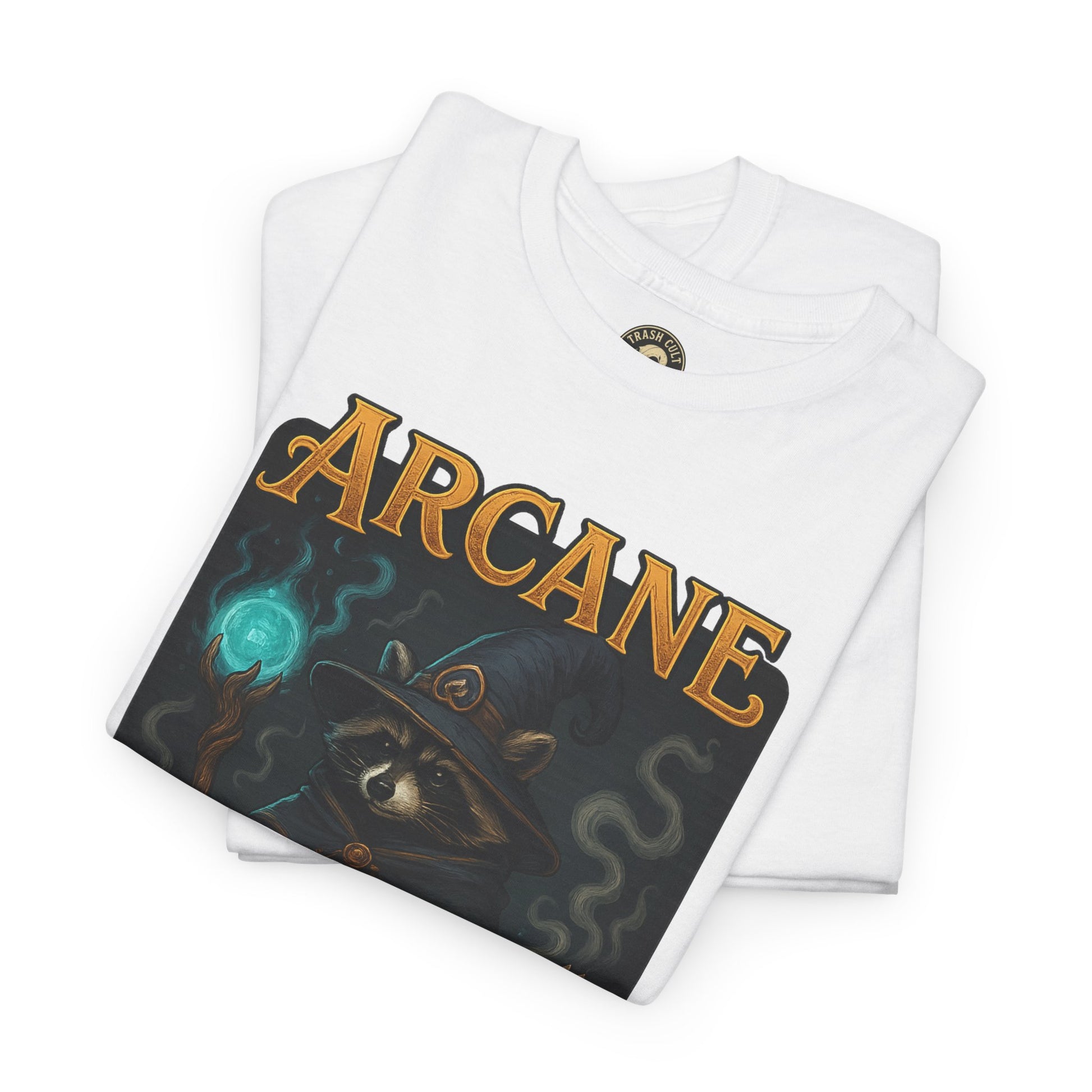 Arcane Trash Cult Unisex Heavy Cotton Tee, Cult Merchandise, Witchy Style, Halloween Tee, Casual Everyday Wear