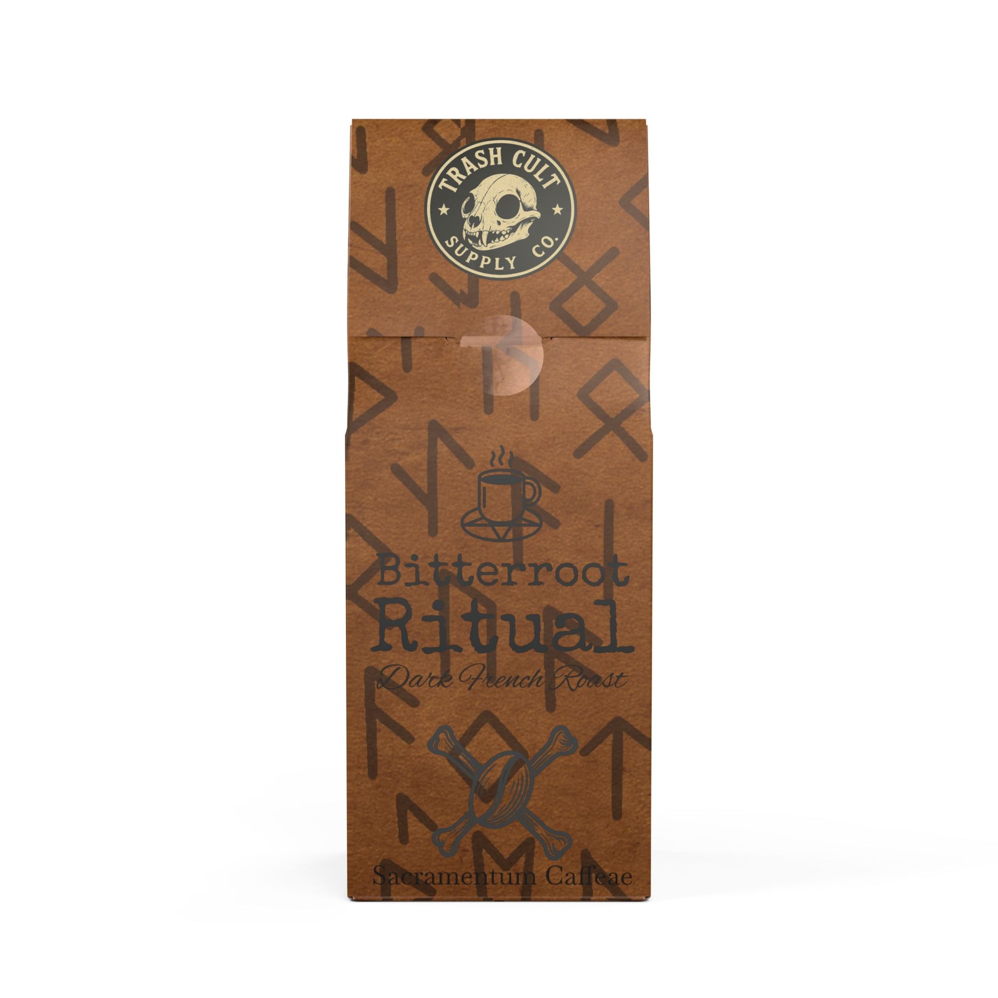 ☠️ Bitterroot Ritual – Dark French Roast Coffee (12oz)