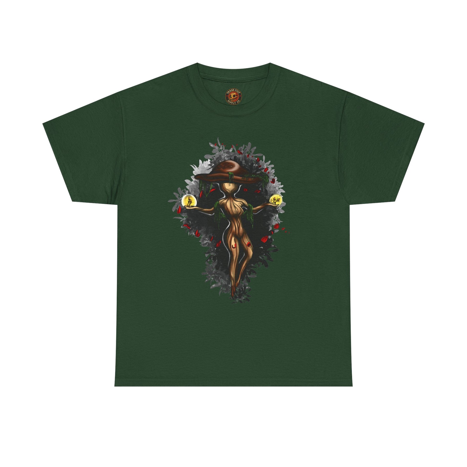 Mushroom Spirit T-Shirt – Lara Davenport x Trash Cult Supply Co. Collab (Gildan 5000)