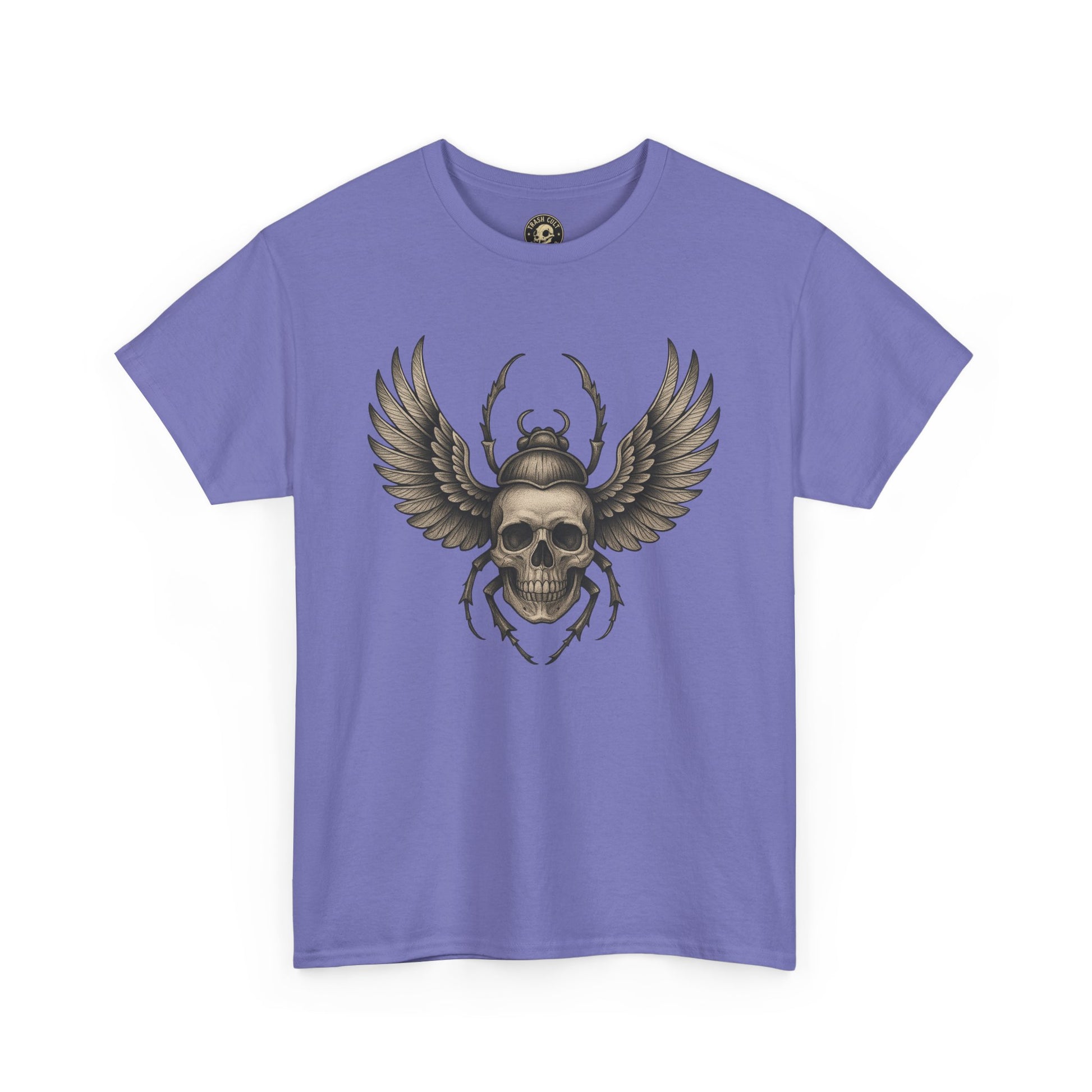 Winged Skull Scarab Shirt – Dark Gothic Beetle Graphic Tee – Gildan 5000 Unisex
