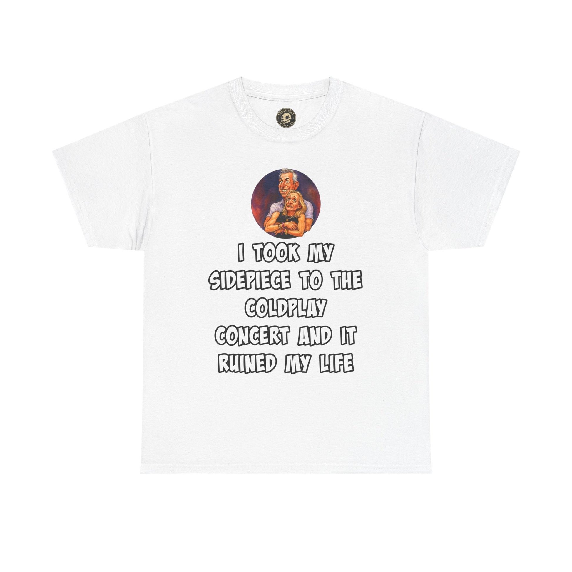 Funny CEO Concert Shirt – “I Took My Sidepiece to the Coldplay Concert” Meme Tee – Gildan 5000