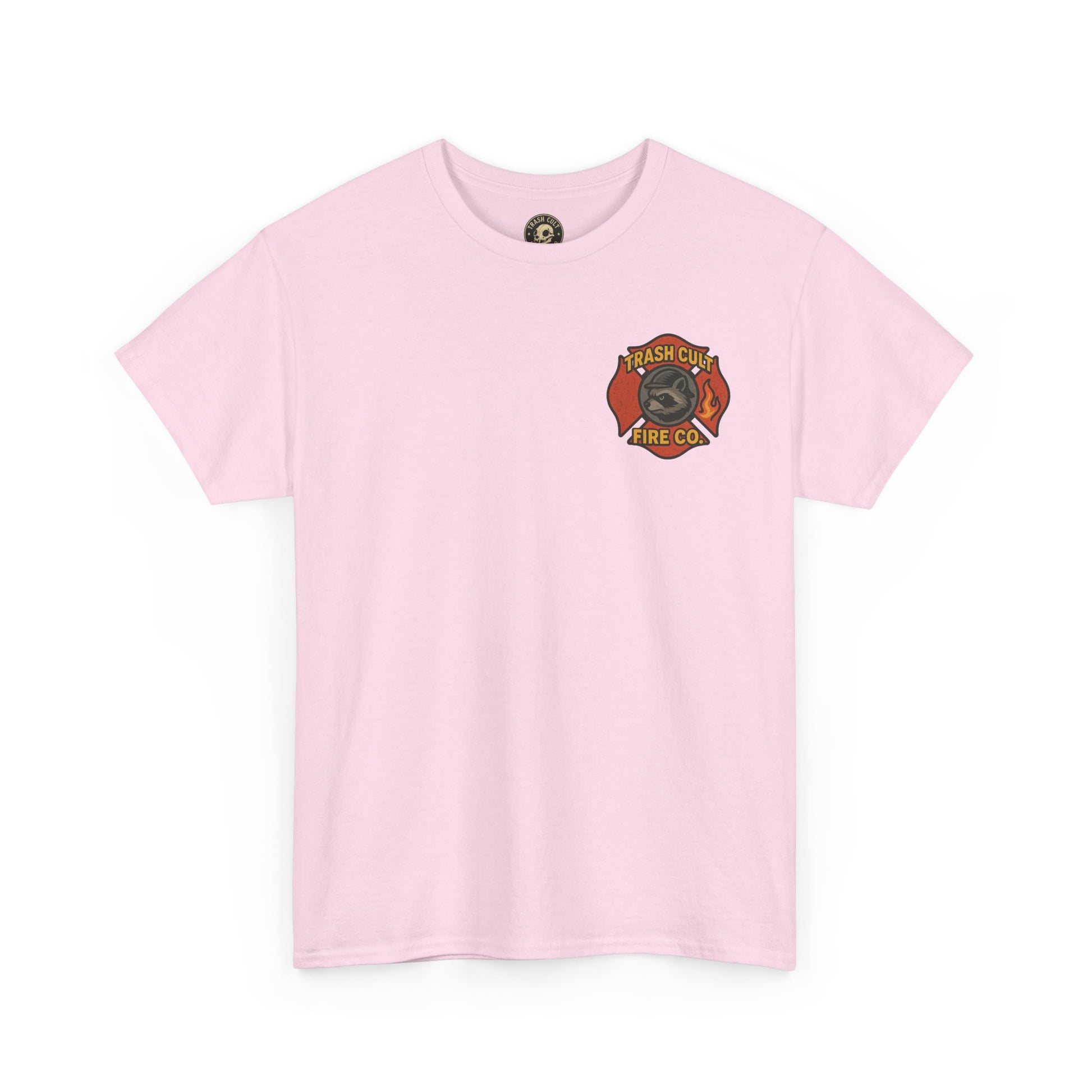 Trash Cult Fire Co. Unisex Tee - Quirky Raccoon Design, Fun Gift, Casual Wear, Firefighter Humor, Unique Apparel