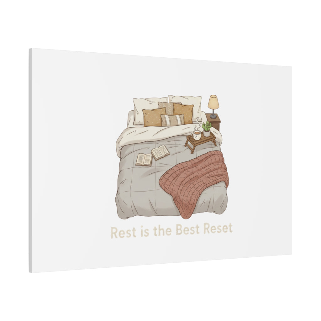Rest is the Best Reset Canvas | sleepy humor, restful vibes