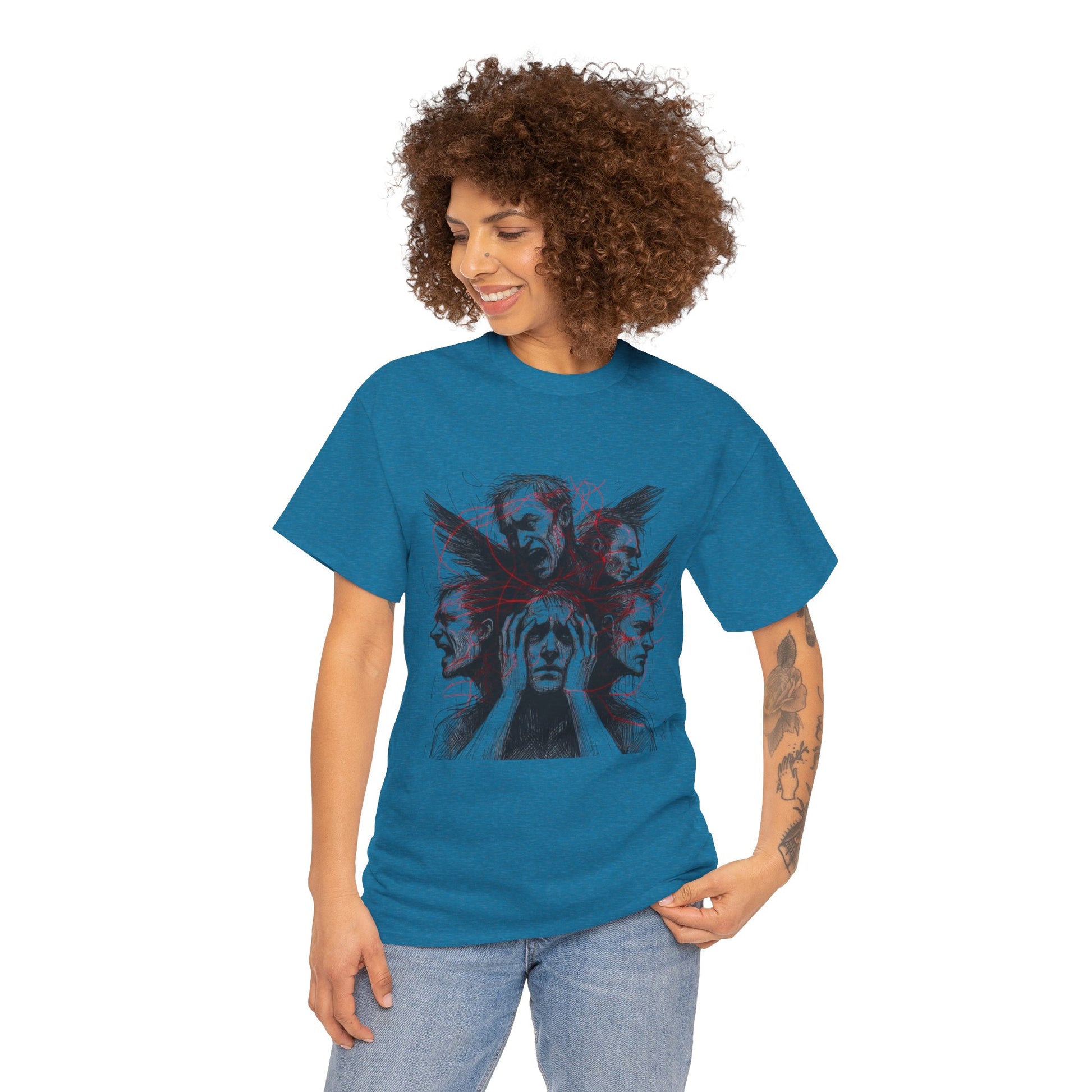 Xian Allen x Trash Cult Shirt – “Loud Inside My Head” | Dark Illustrative Art Tee