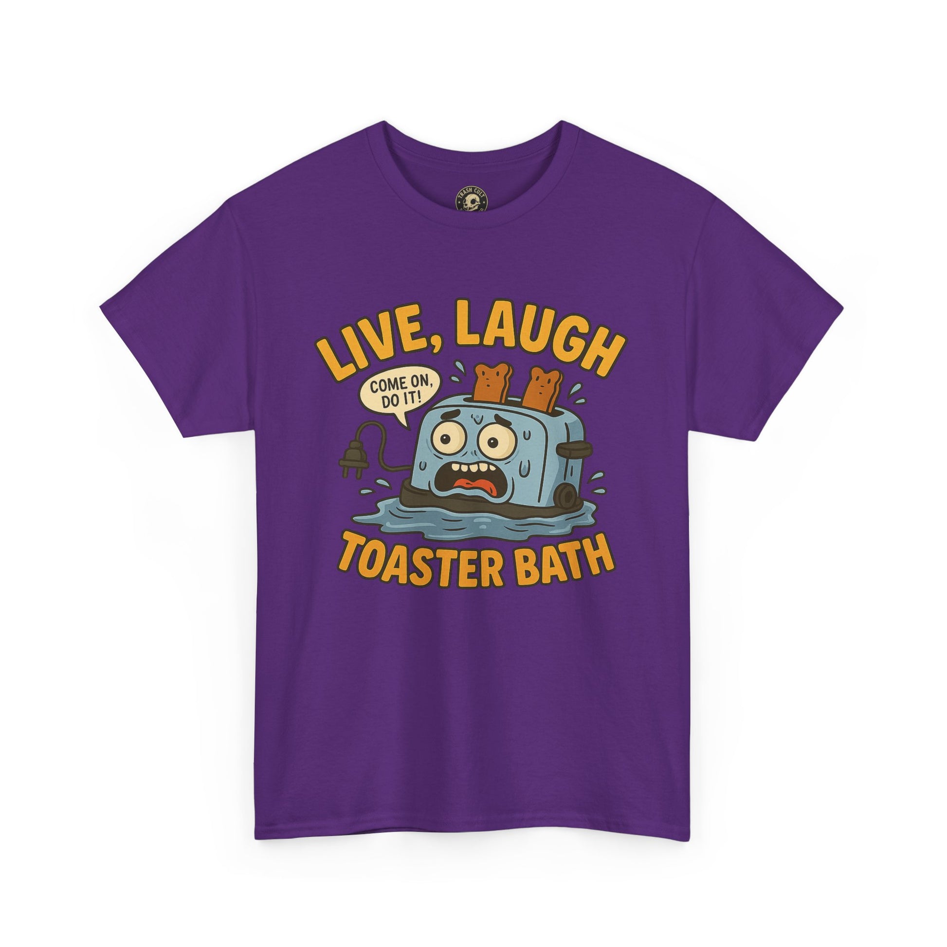 Funny Toaster Bath Tee, Humorous Unisex Shirt, Gift for Friends, Lightweight Cotton Tee, Birthday Party Outfit