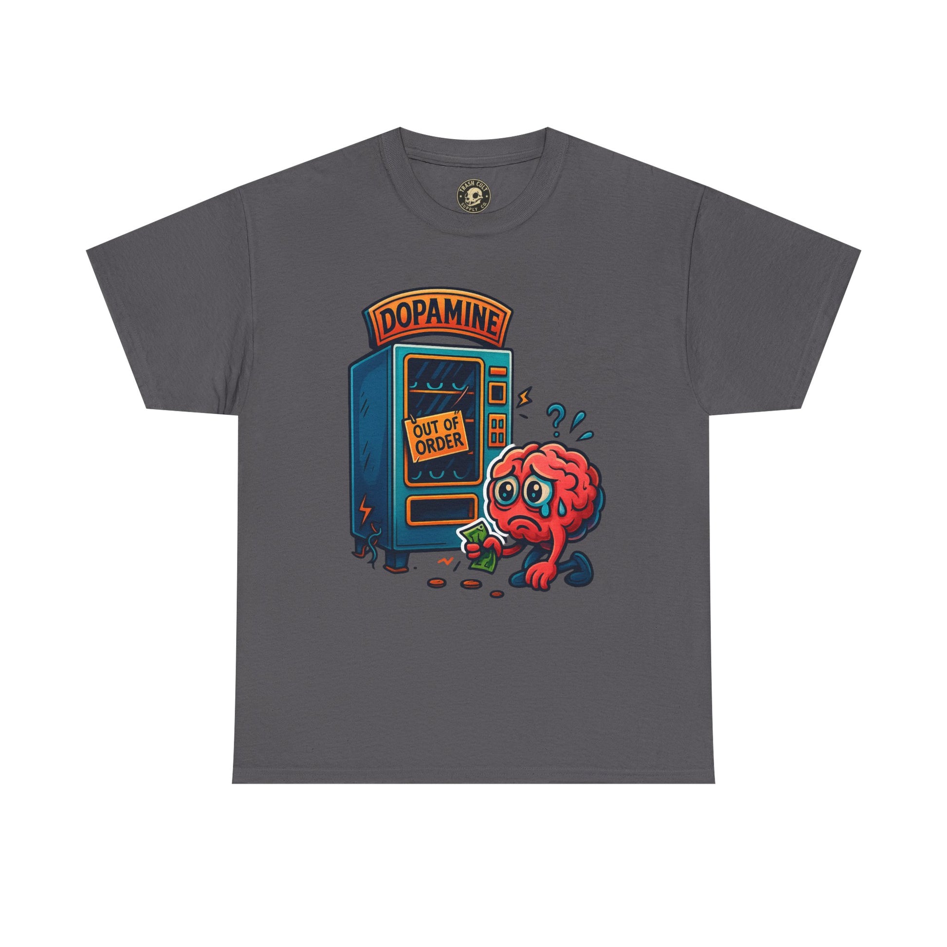 Dopamine Out of Order T-Shirt – Funny Quirky Mental Health Tee | Unisex Cotton Graphic Shirt