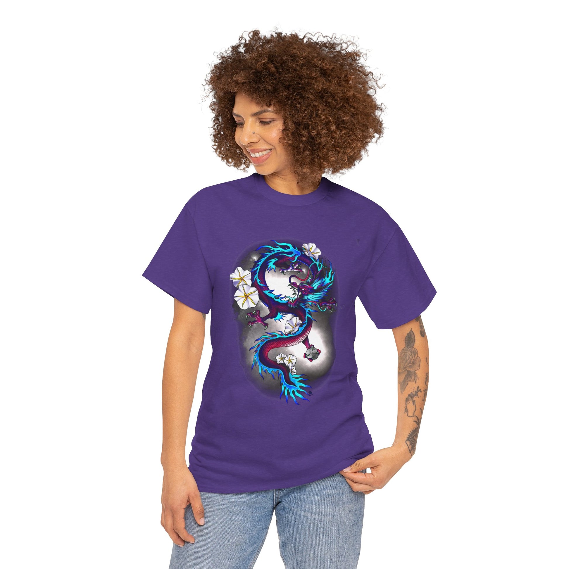 Electric Dragon Tattoo T-Shirt – Lara Davenport x Trash Cult Supply Co. Collab (Gildan 5000)