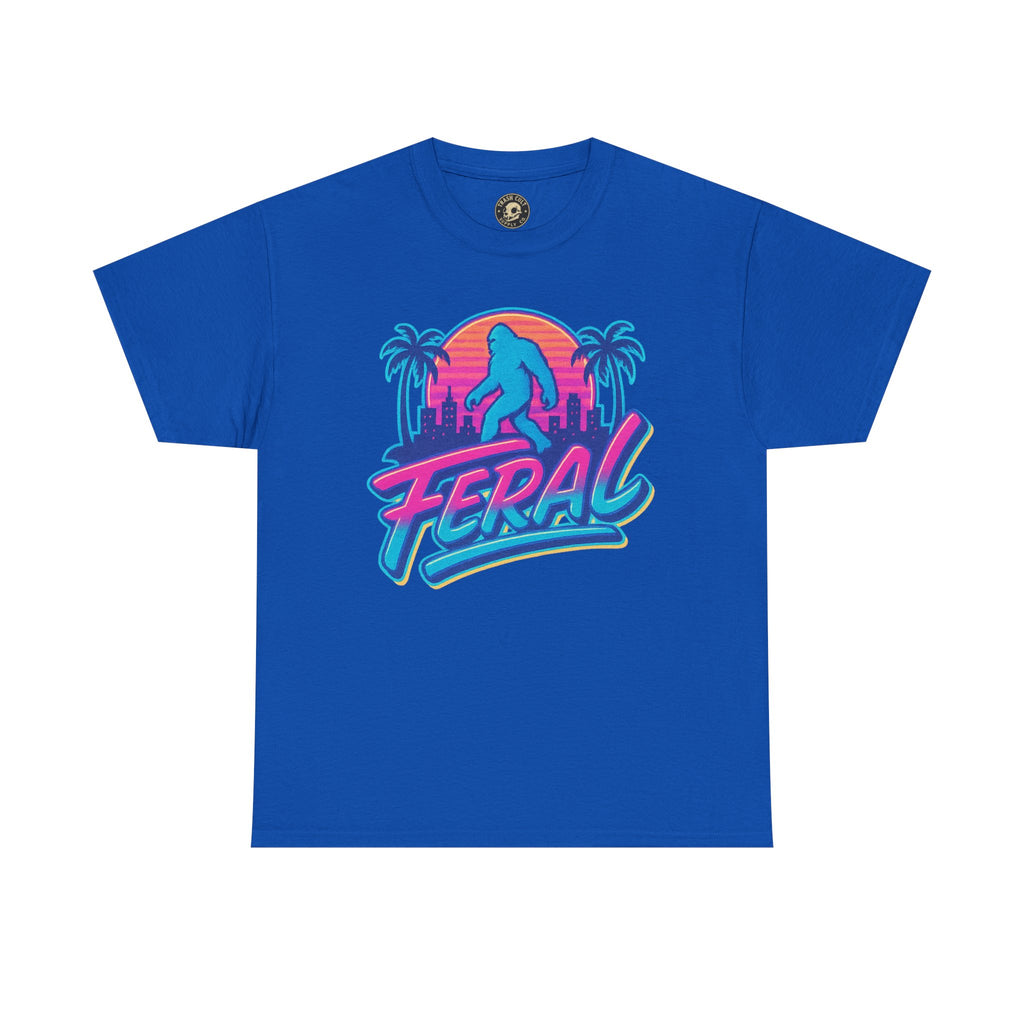 Retro Feral Bigfoot Tee – Tropical Chaos Meets Cryptid Cool