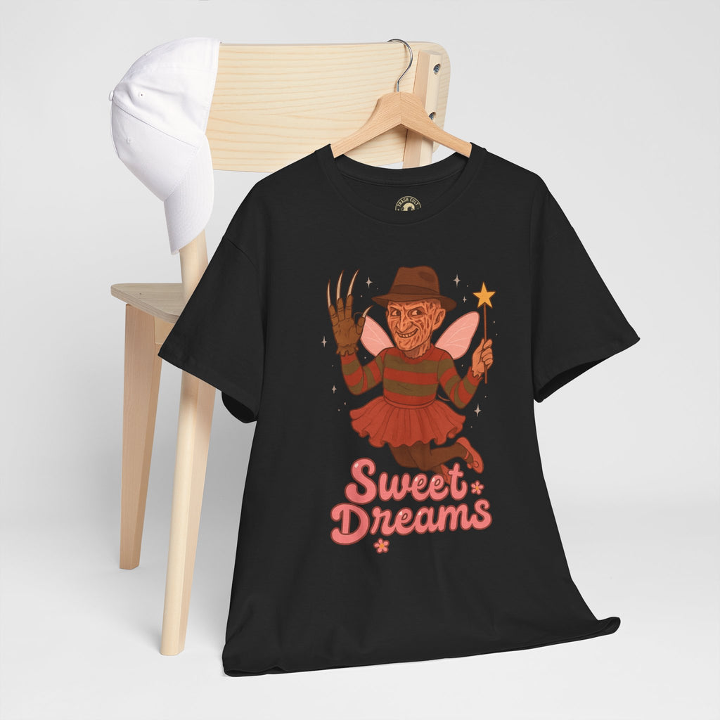 Freddy Krueger Fairy “Sweet Dreams” Funny Horror Parody T-Shirt – Gildan 5000