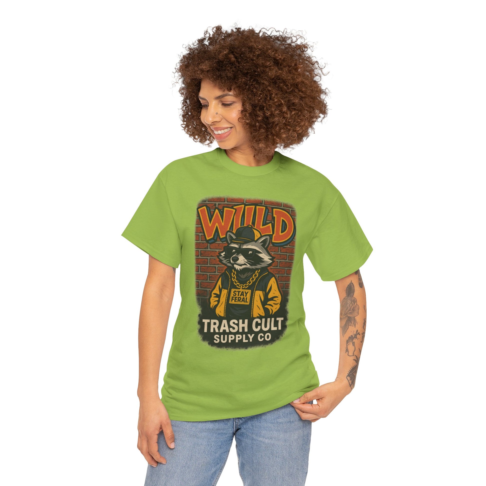 Wild Trash Cult Unisex Tee, Retro Animal T-Shirt, Graphic Tee, Eco-Conscious Apparel, Gift for Nature Lovers, Casual Streetwear