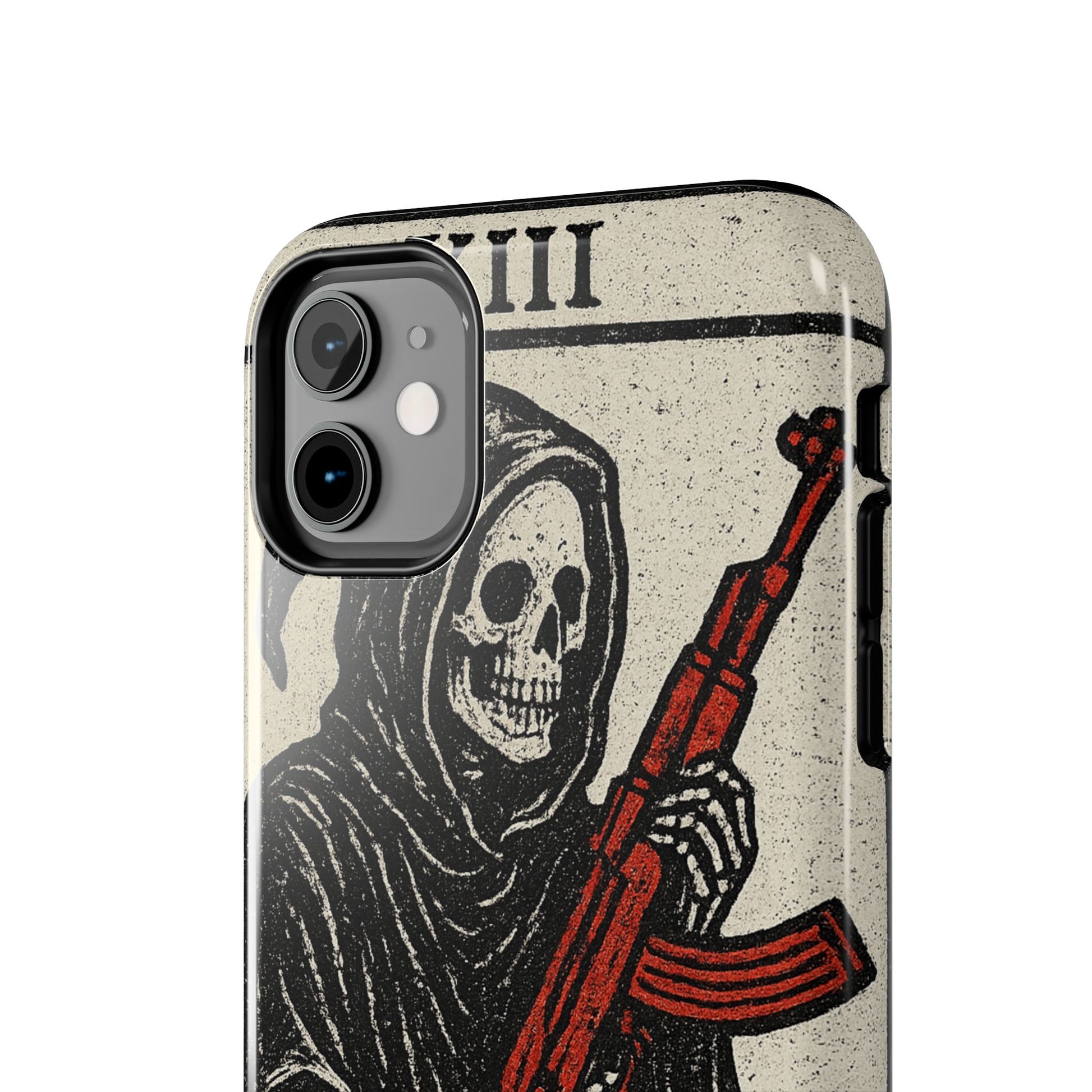 Grim Reaper Phone Case, Tough Phone Case for Gamers, Unique Smartphone Accessories, Halloween Decor, Death-Inspired Gift