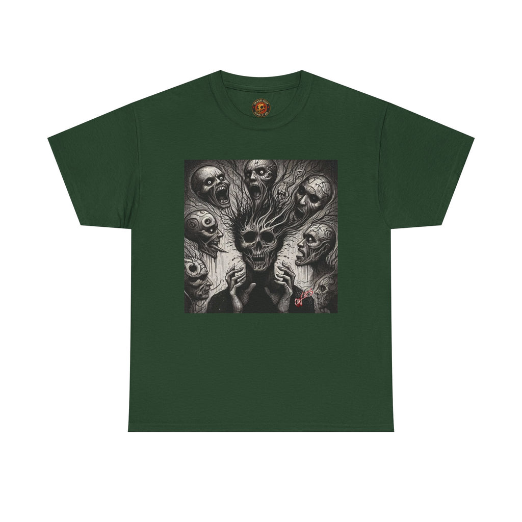 Xian Allen x Trash Cult Shirt – “Voices in the Void” | Horror Skull Scream T-Shirt
