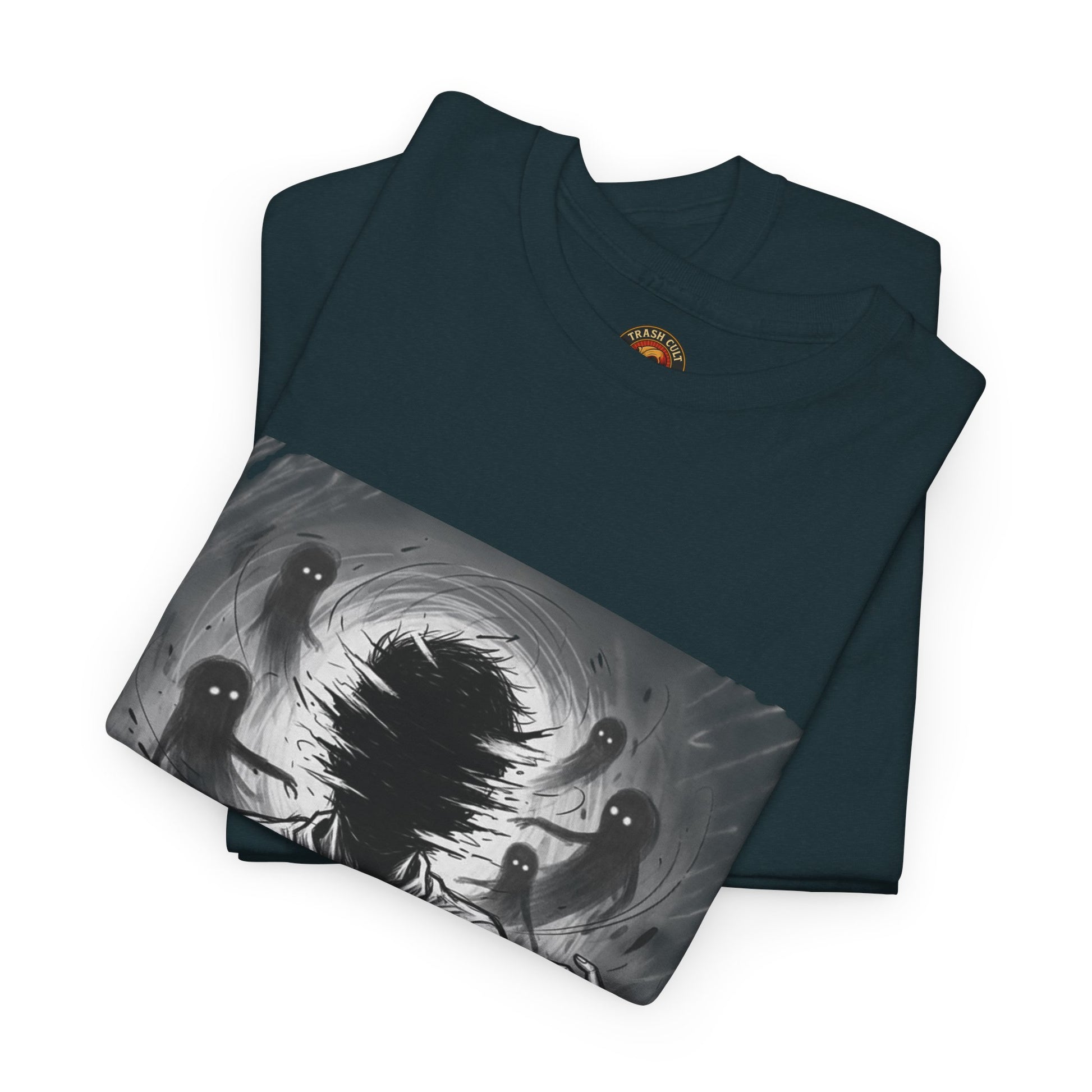 Xian Allen x Trash Cult Shirt – “Don’t Let Them In” | Ghost Spiral Emotional Horror Tee