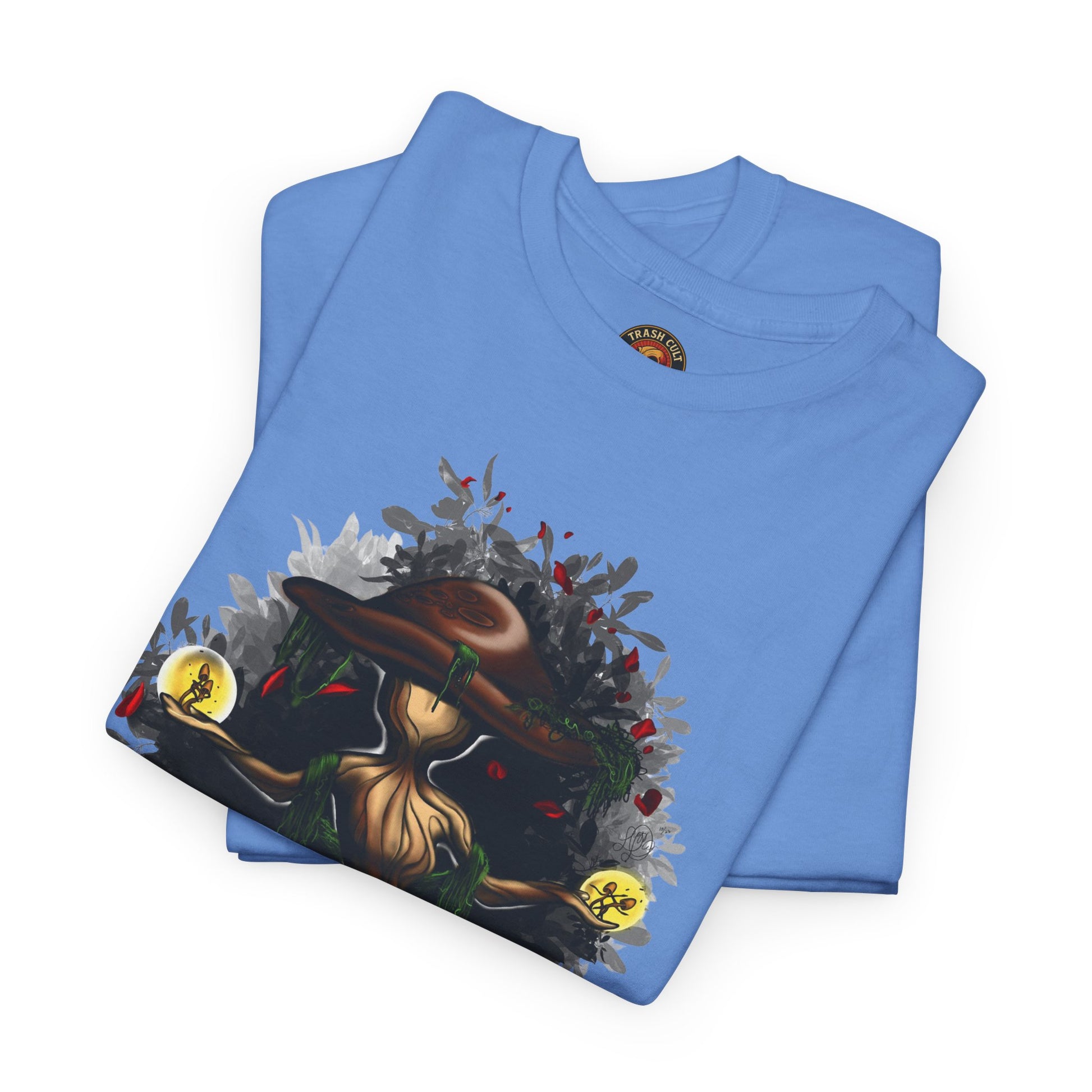 Mushroom Spirit T-Shirt – Lara Davenport x Trash Cult Supply Co. Collab (Gildan 5000)