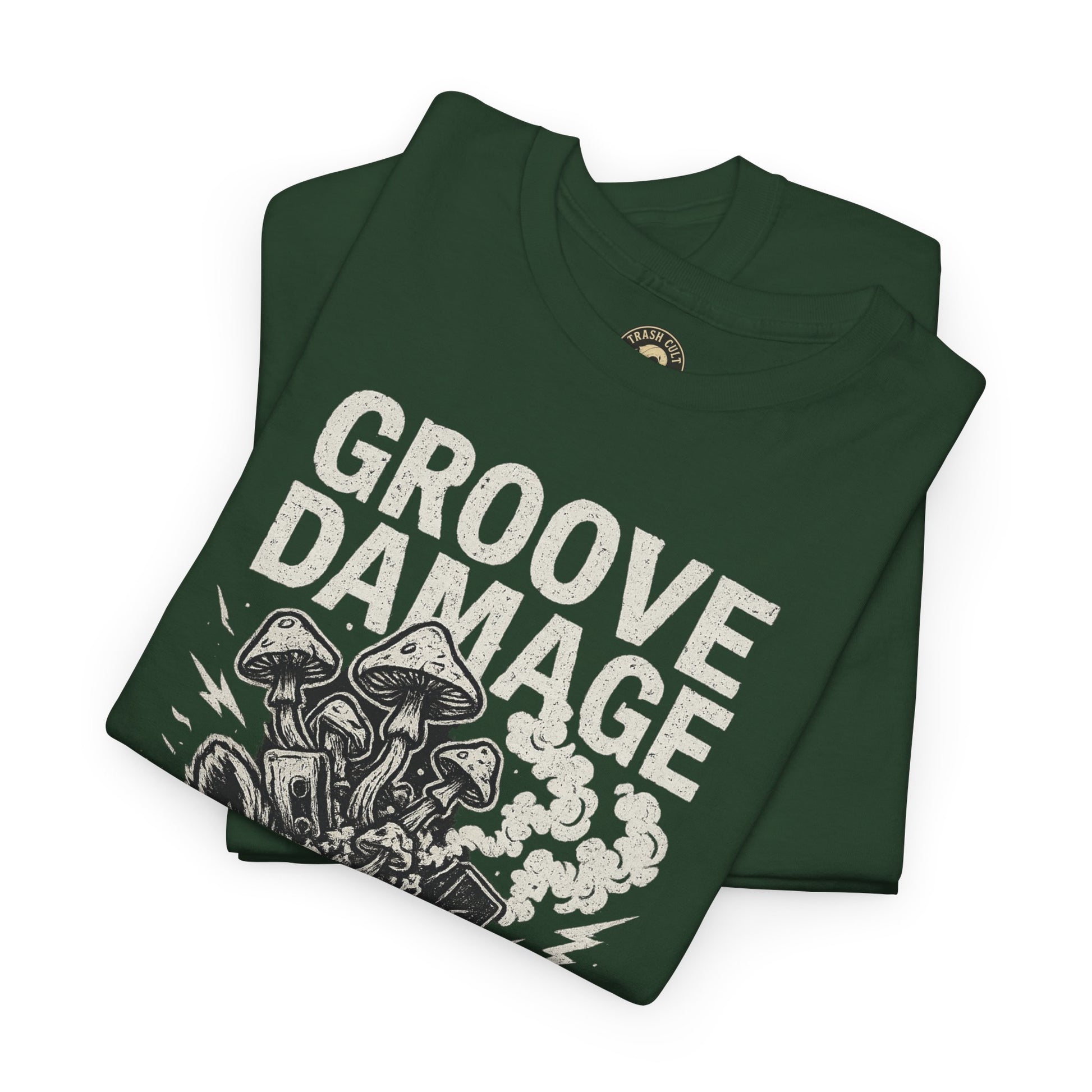 Groove Damage T-Shirt – A Proper Axe x Trash Cult Collab – Stoner Groove Punk Shirt