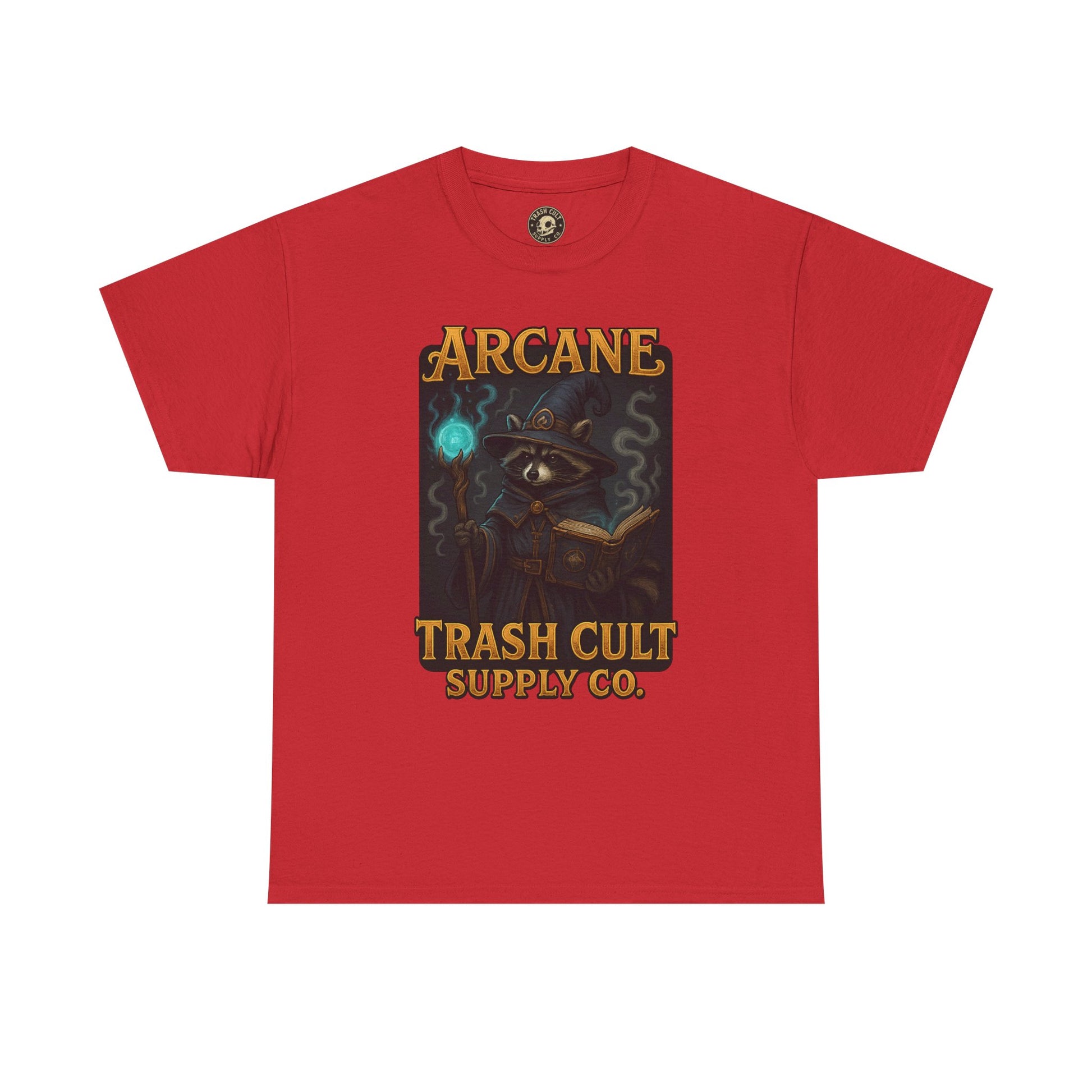 Arcane Trash Cult Unisex Heavy Cotton Tee, Cult Merchandise, Witchy Style, Halloween Tee, Casual Everyday Wear